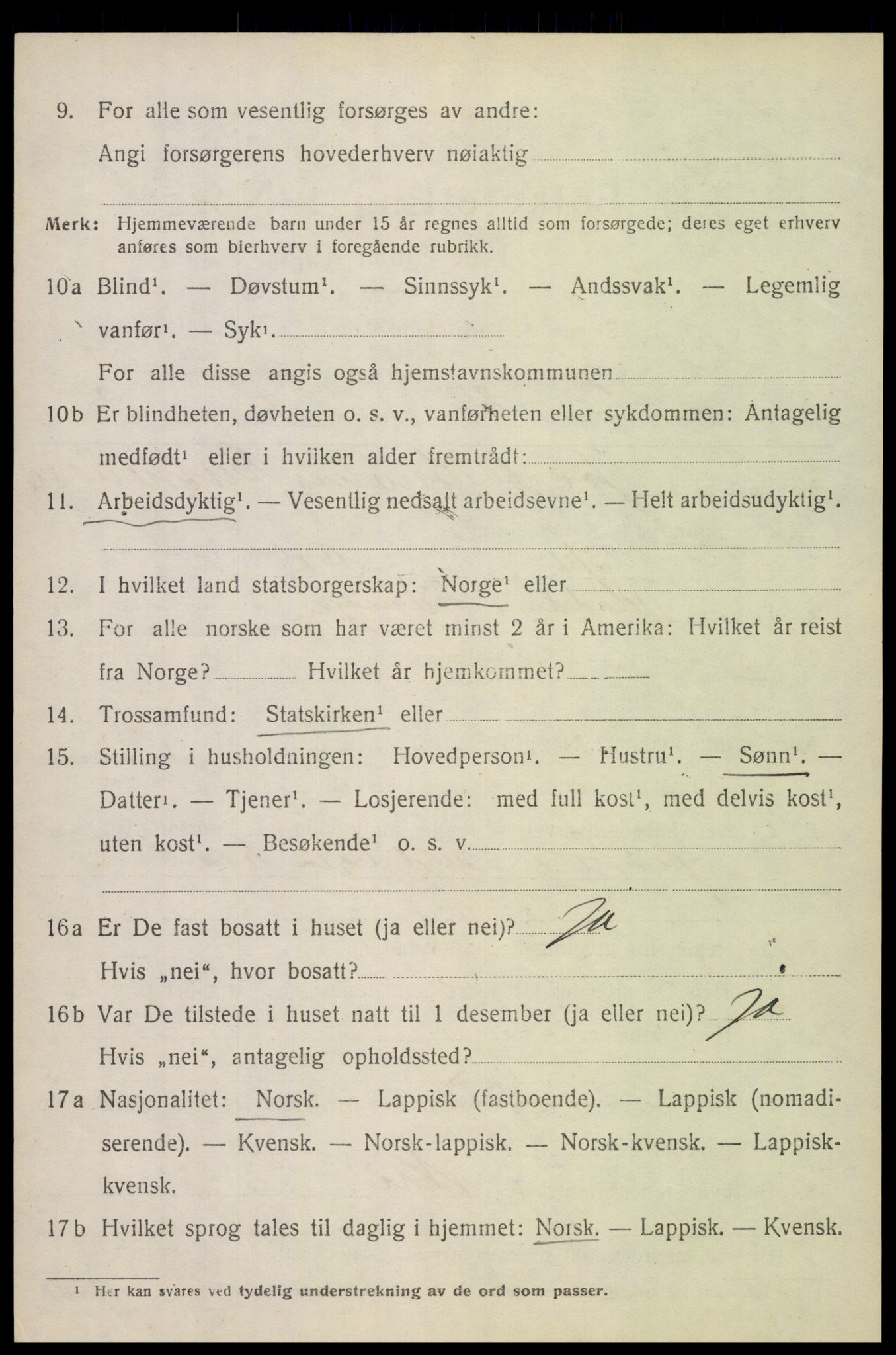 SAT, 1920 census for Lødingen, 1920, p. 5972