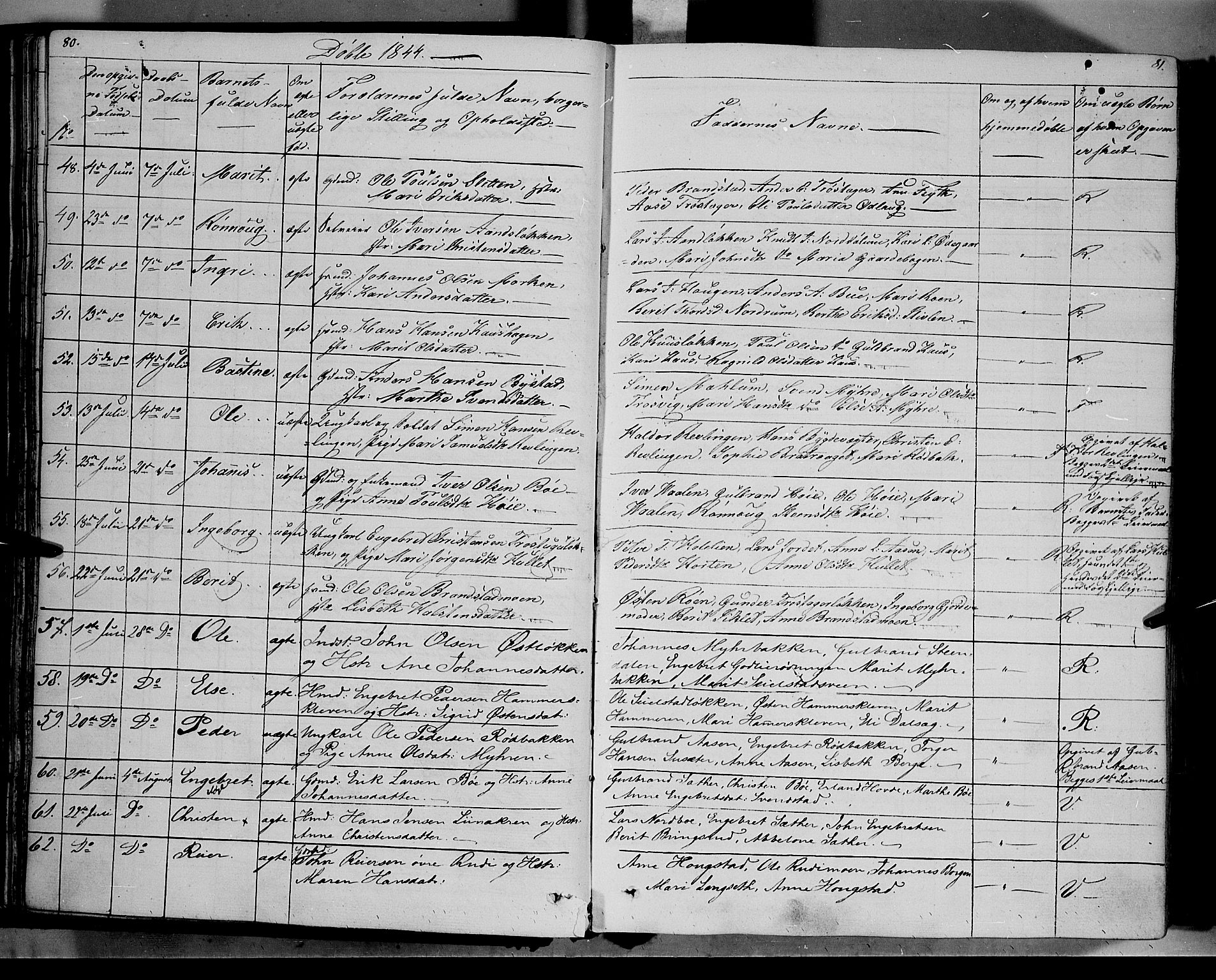 Ringebu prestekontor, AV/SAH-PREST-082/H/Ha/Haa/L0005: Parish register (official) no. 5, 1839-1848, p. 80-81