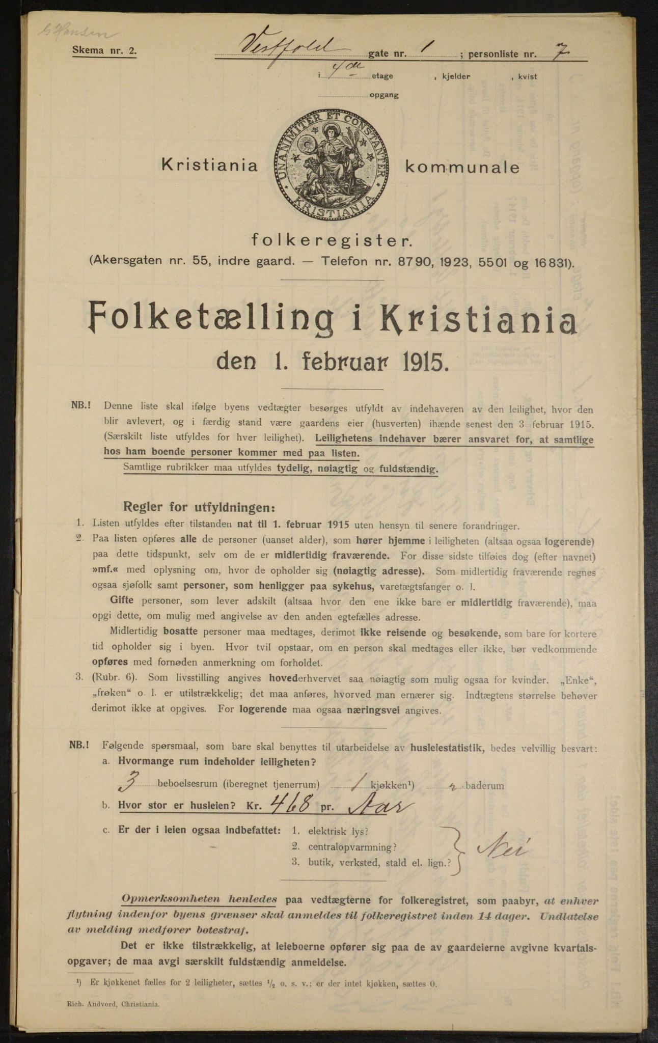 OBA, Municipal Census 1915 for Kristiania, 1915, p. 122975