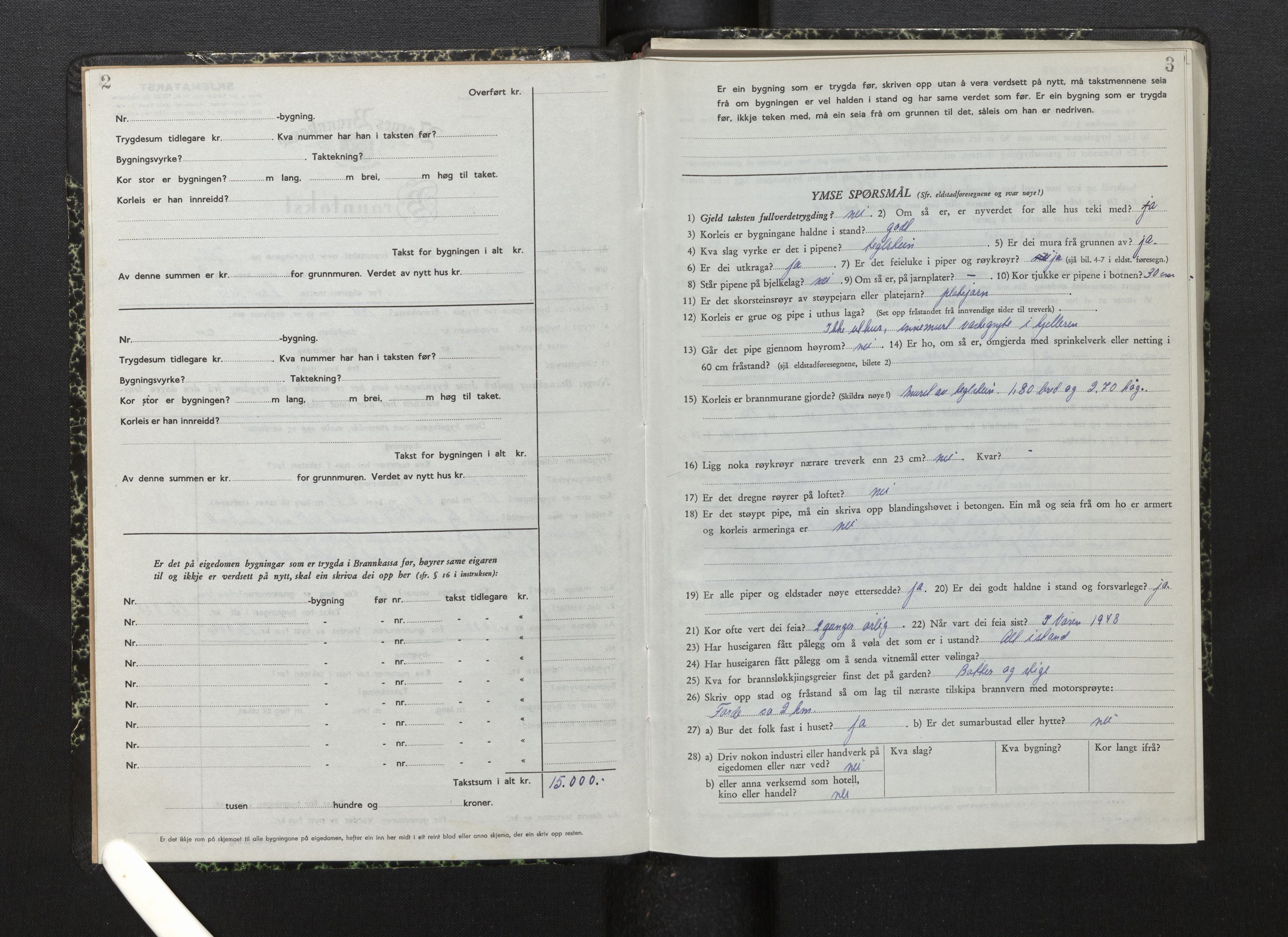 Lensmannen i Førde, AV/SAB-A-27401/0012/L0011: Branntakstprotokoll, skjematakst, 1948-1954, p. 2-3