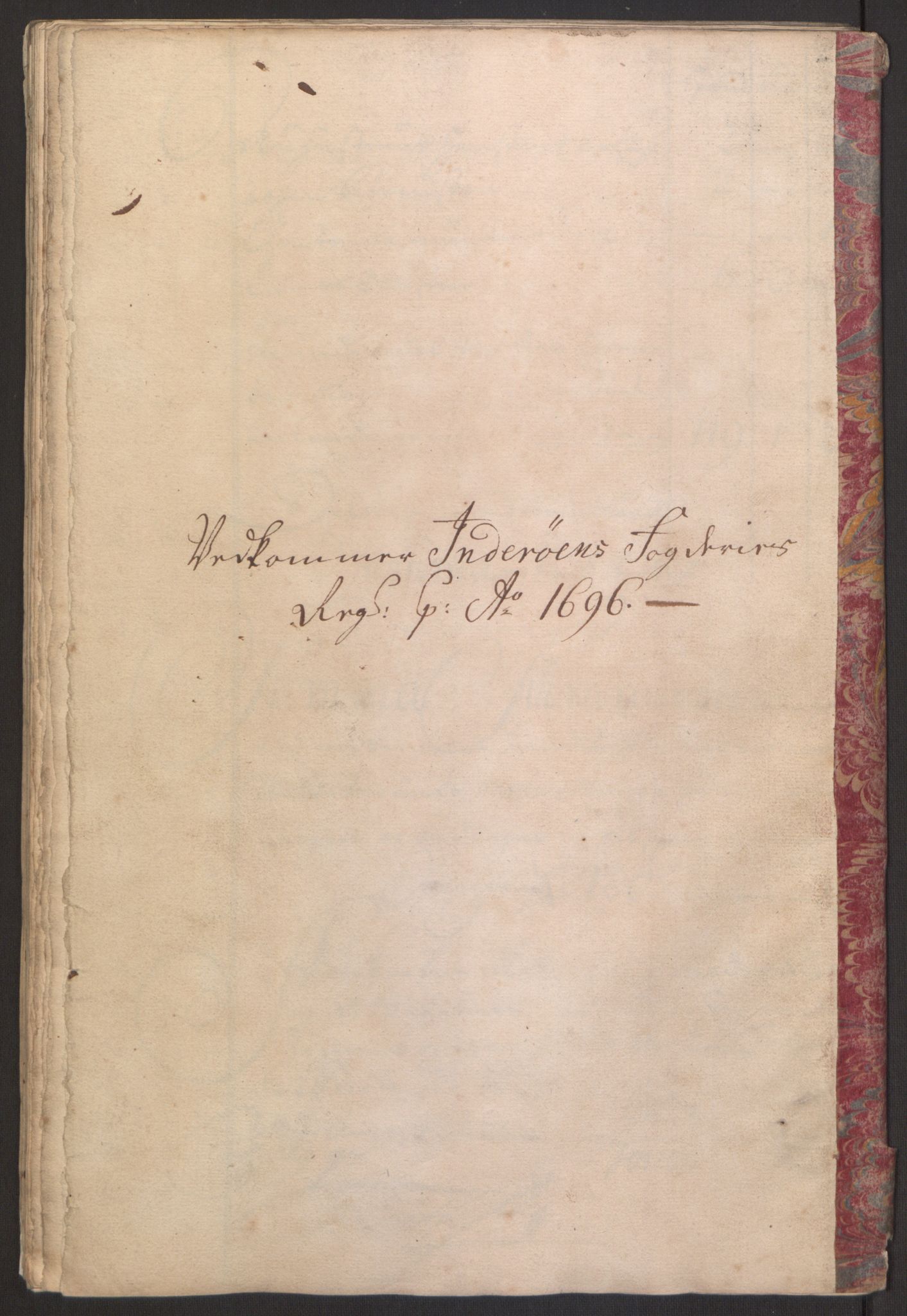 Rentekammeret inntil 1814, Reviderte regnskaper, Fogderegnskap, AV/RA-EA-4092/R63/L4309: Fogderegnskap Inderøy, 1695-1697, p. 225