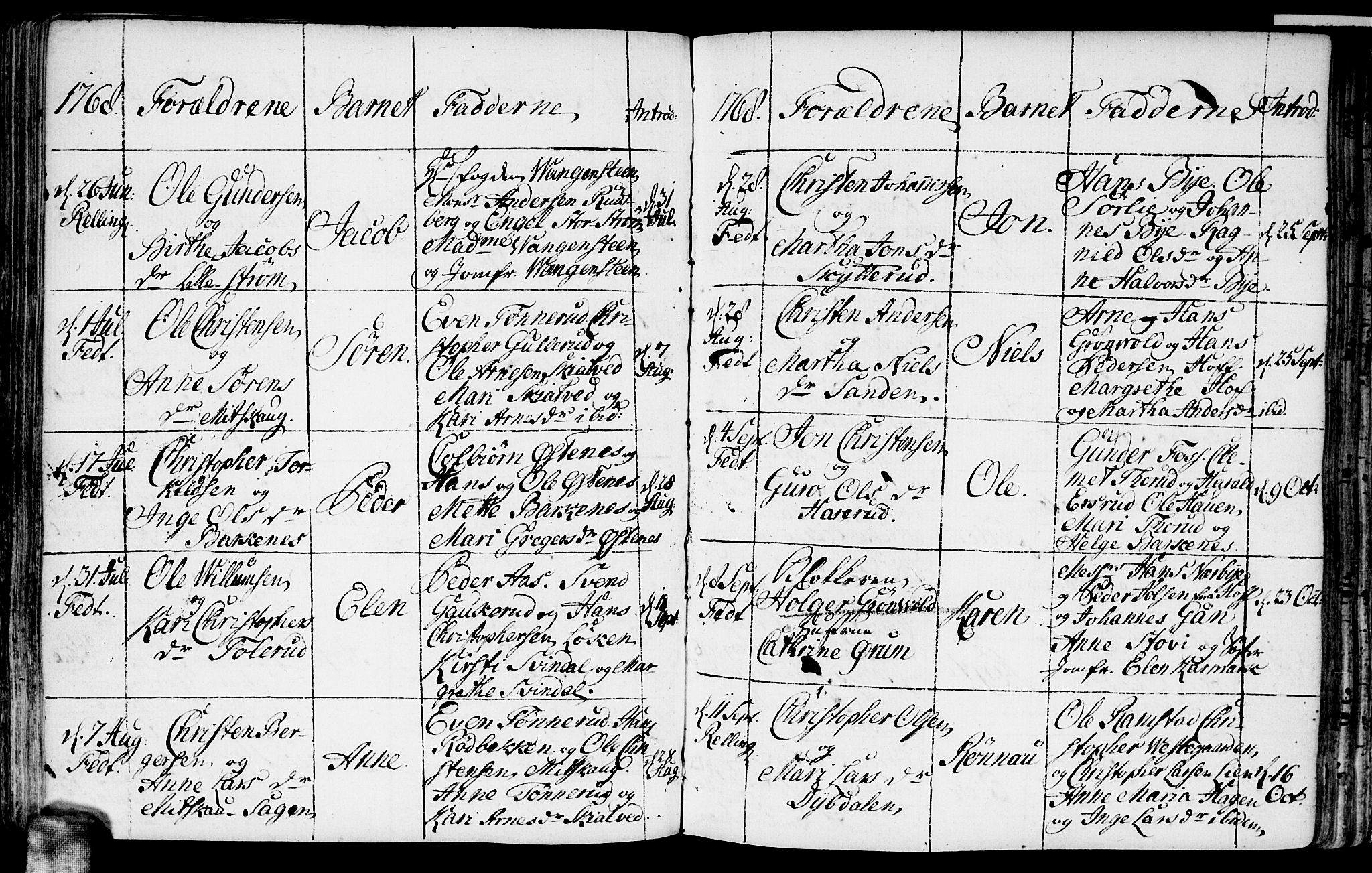 Fet prestekontor Kirkebøker, AV/SAO-A-10370a/F/Fa/L0004: Parish register (official) no. I 4, 1751-1773, p. 114