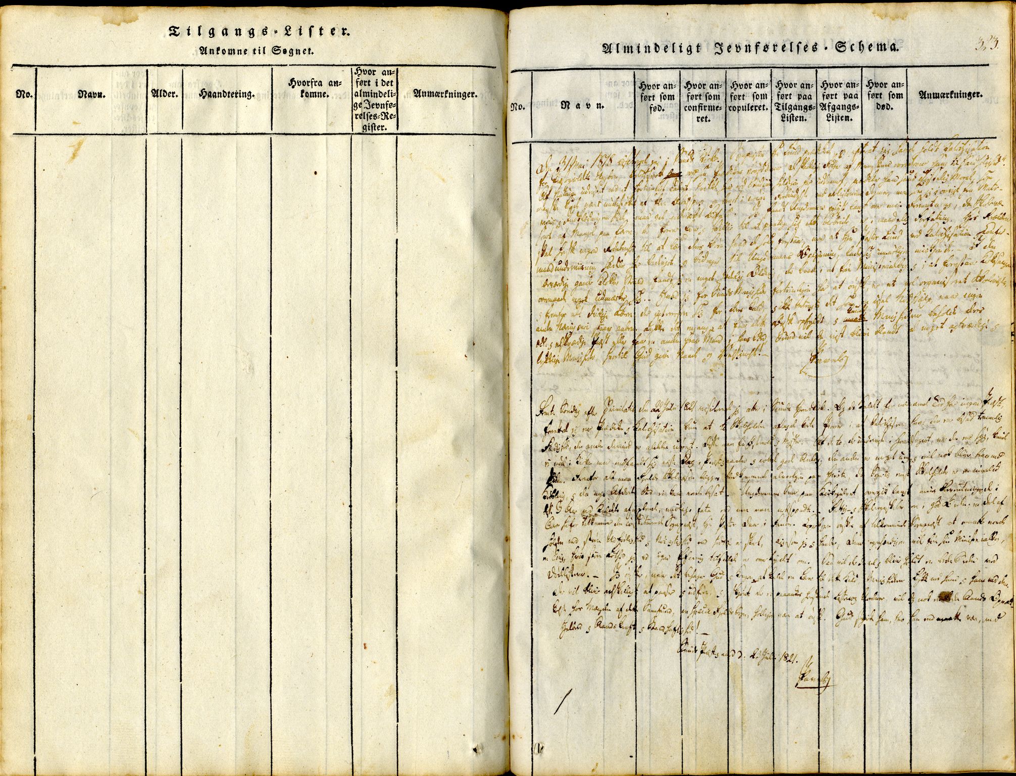 Sund sokneprestembete, SAB/A-99930: Parish register (official) no. A 11, 1814-1825, p. 323