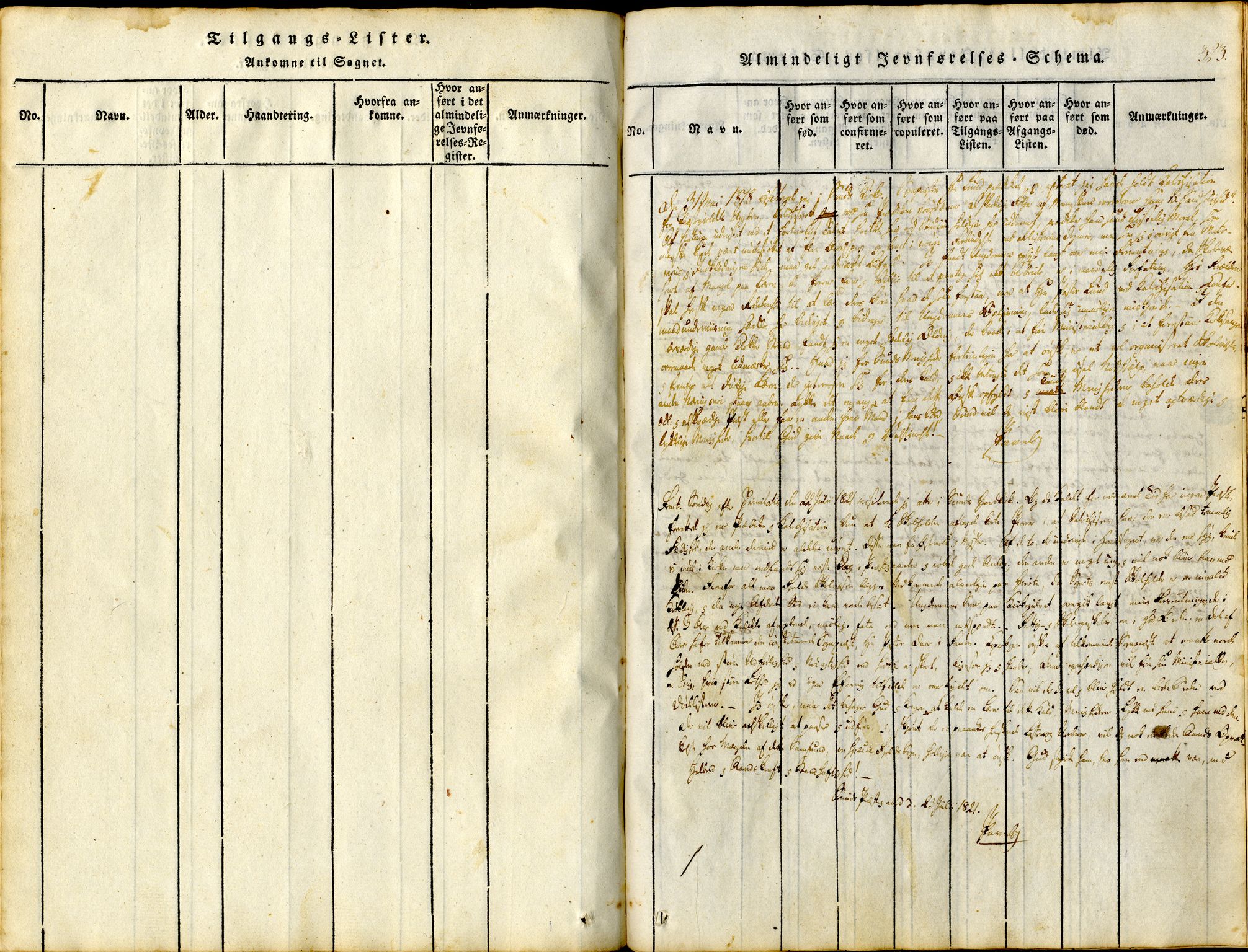 Sund sokneprestembete, AV/SAB-A-99930: Parish register (official) no. A 11, 1814-1825, p. 323