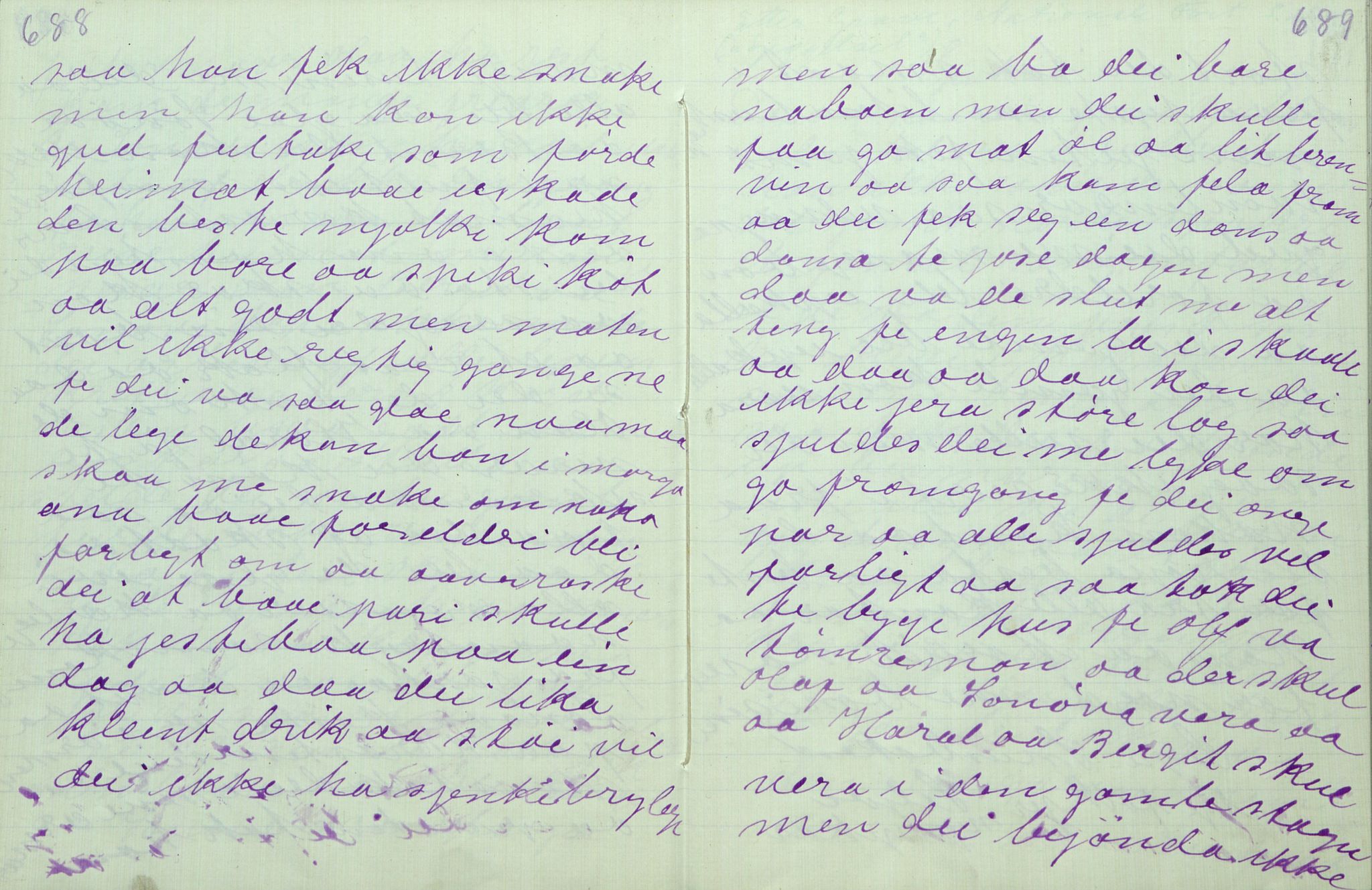 Rikard Berge, TEMU/TGM-A-1003/F/L0011/0011: 381-399 / 391 Oppskrifter av Gunnhild Kivle, 1918-1919, p. 688-689