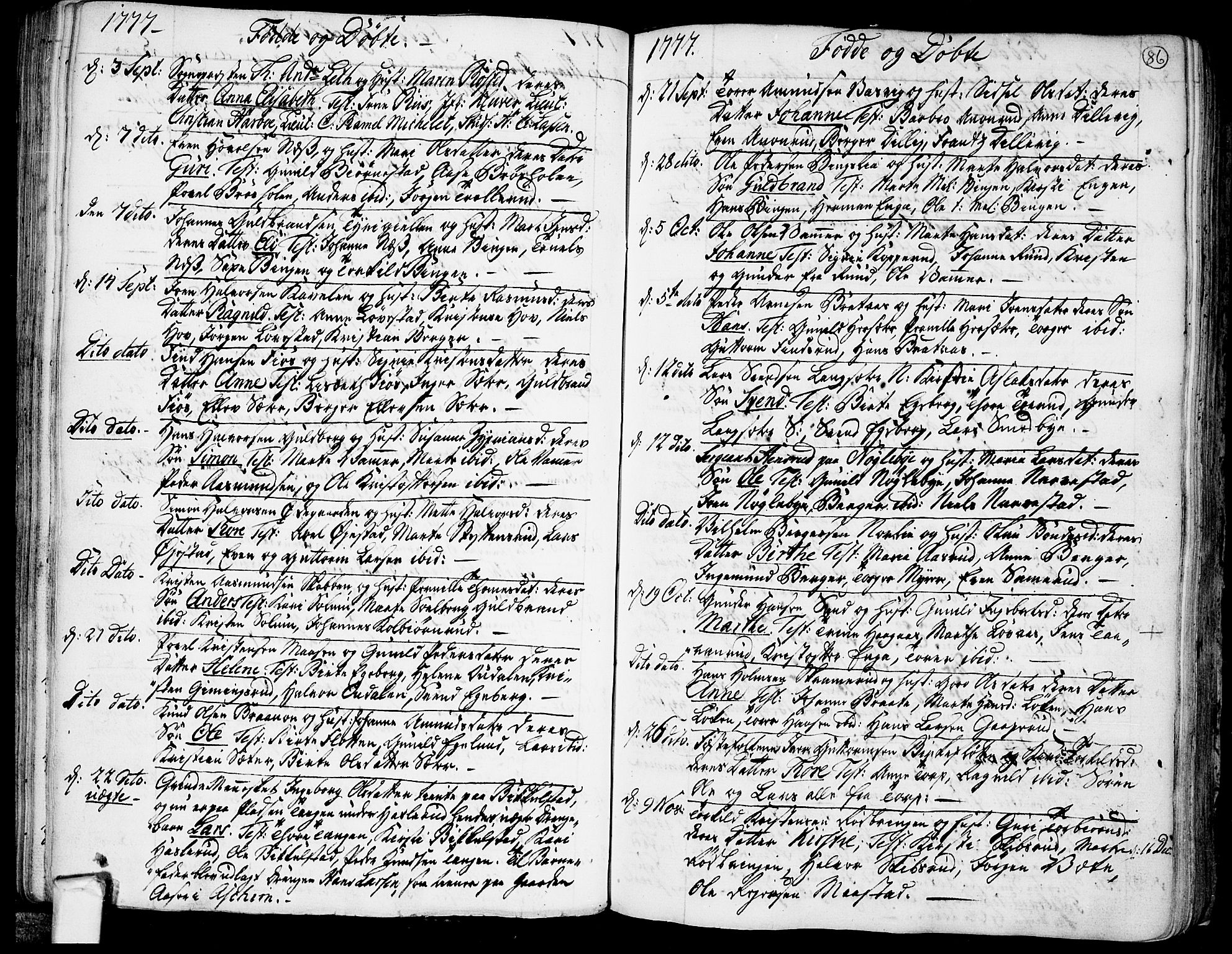 Trøgstad prestekontor Kirkebøker, SAO/A-10925/F/Fa/L0004: Parish register (official) no. I 4, 1750-1784, p. 86