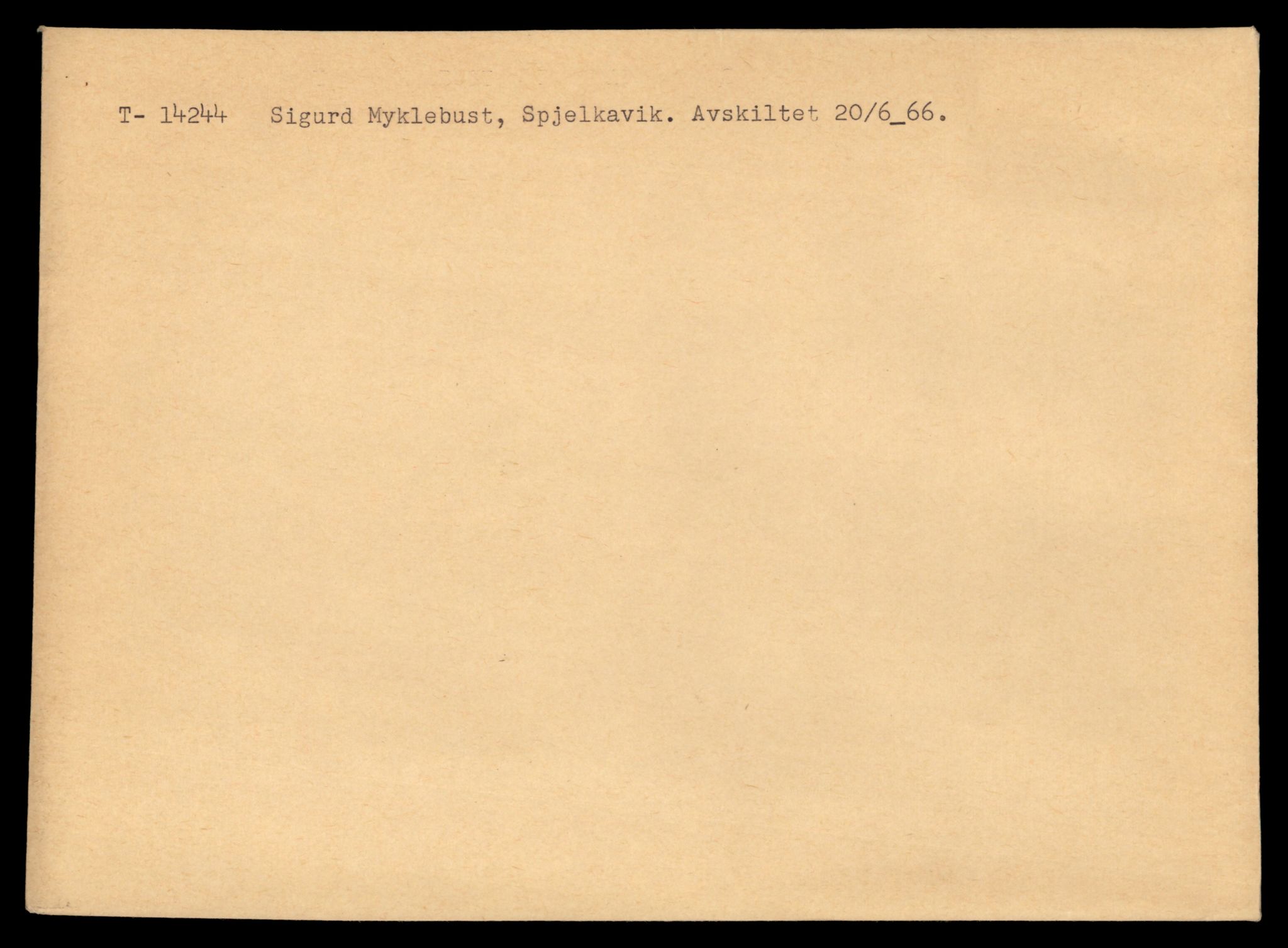 Møre og Romsdal vegkontor - Ålesund trafikkstasjon, AV/SAT-A-4099/F/Fe/L0044: Registreringskort for kjøretøy T 14205 - T 14319, 1927-1998, p. 1142
