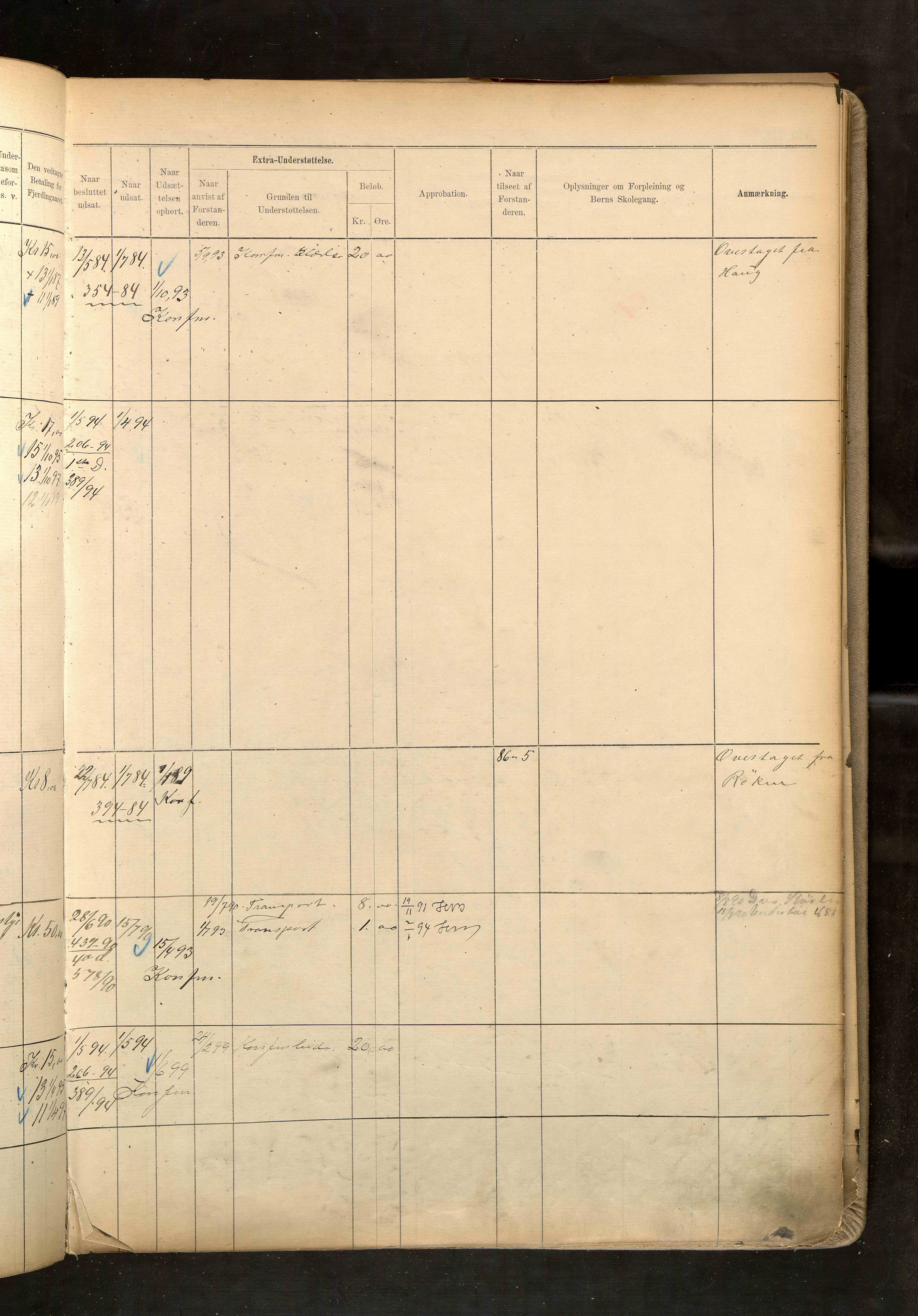 Fattigvesenet, OBA/A-20045/H/Hd/L0004: Manntallsprotokoll. Mnr. 501-1000, 1887-1897, p. 326