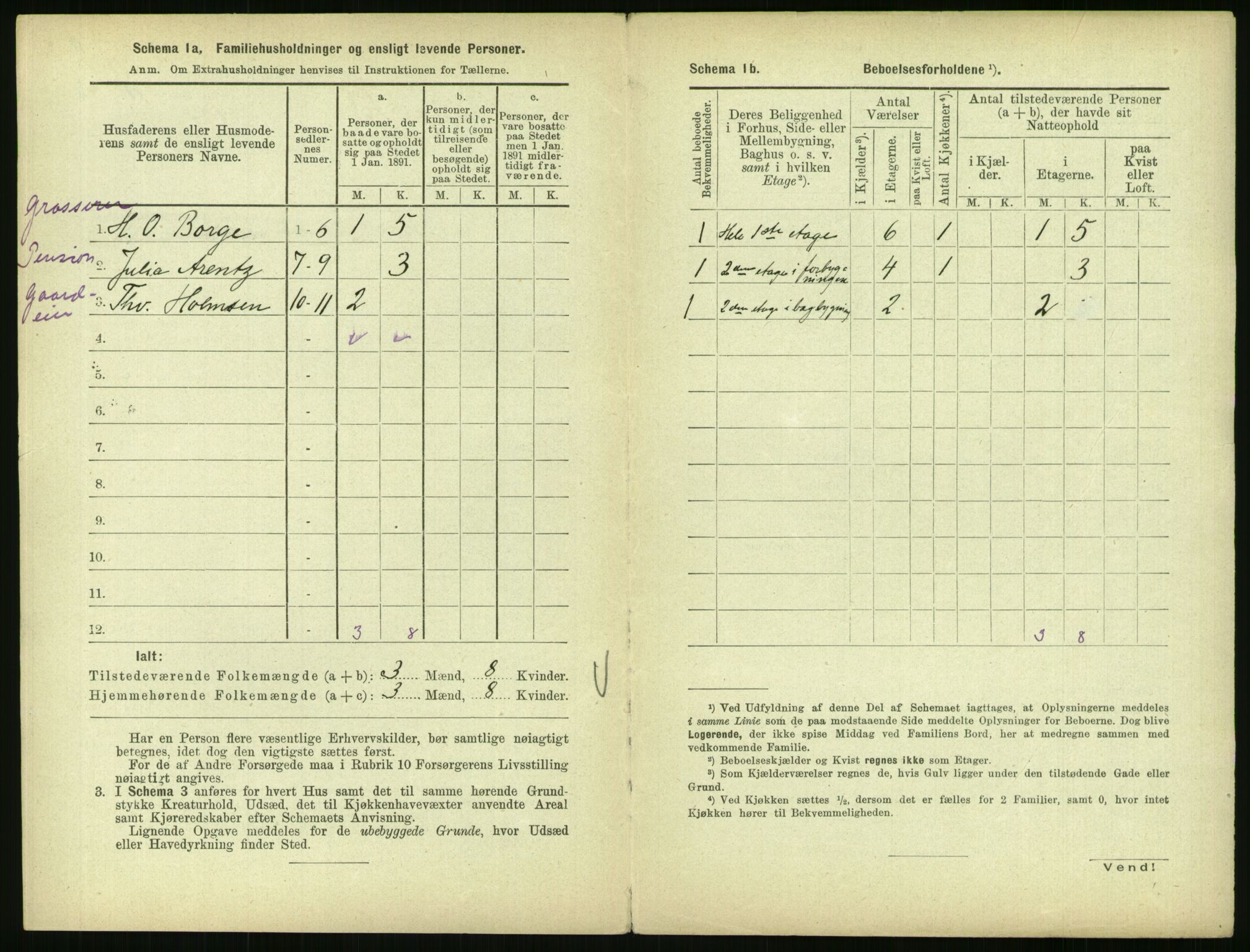 RA, 1891 census for 0301 Kristiania, 1891, p. 41095