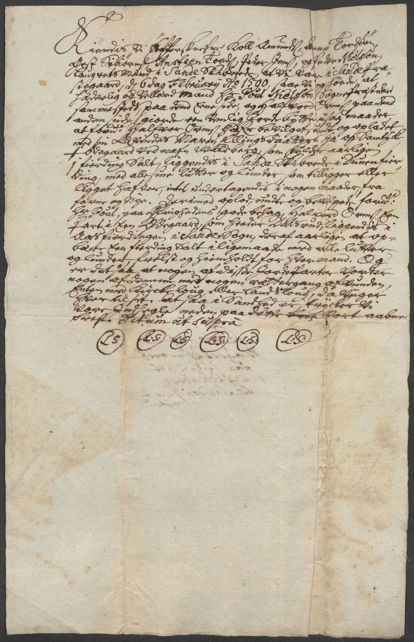 Riksarkivets diplomsamling, AV/RA-EA-5965/F15/L0021: Prestearkiv - Vestfold, 1573-1858, p. 27