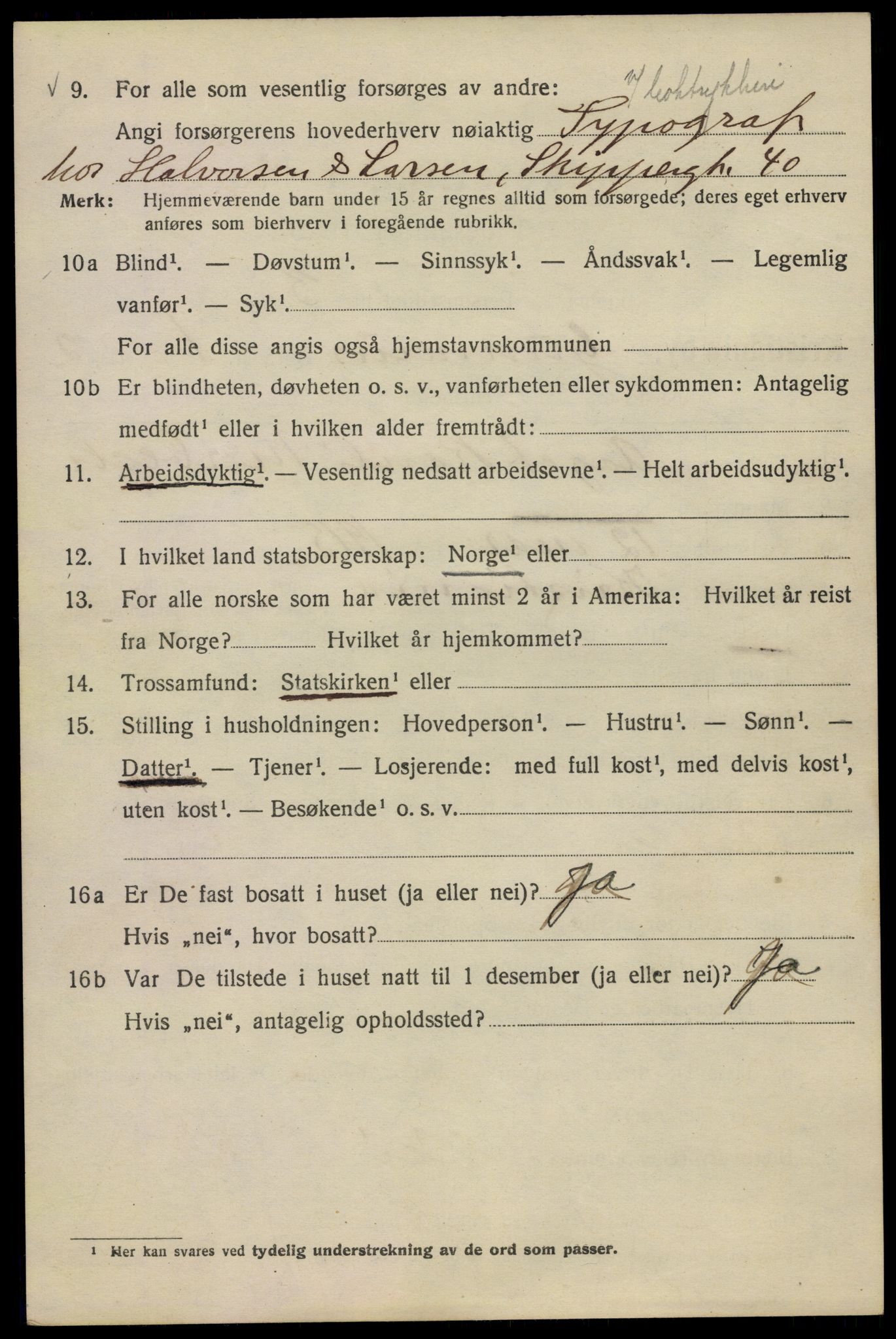 SAO, 1920 census for Kristiania, 1920, p. 261066