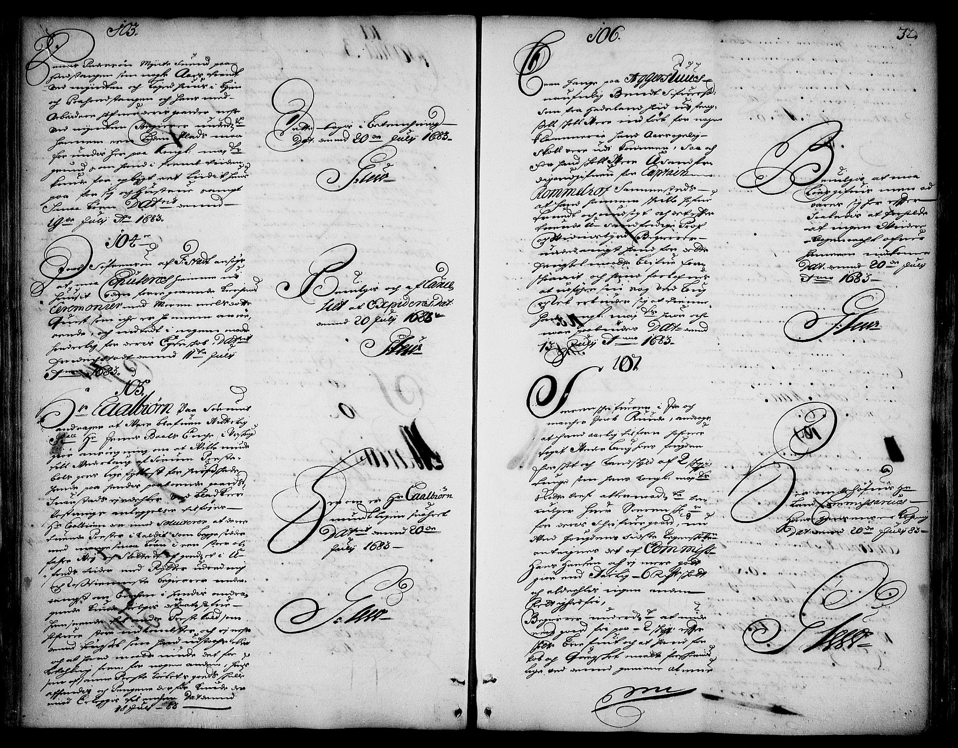 Stattholderembetet 1572-1771, AV/RA-EA-2870/Ad/L0004: Supplikasjons- og resolusjonsprotokoll, 1683-1691, p. 30b-31a