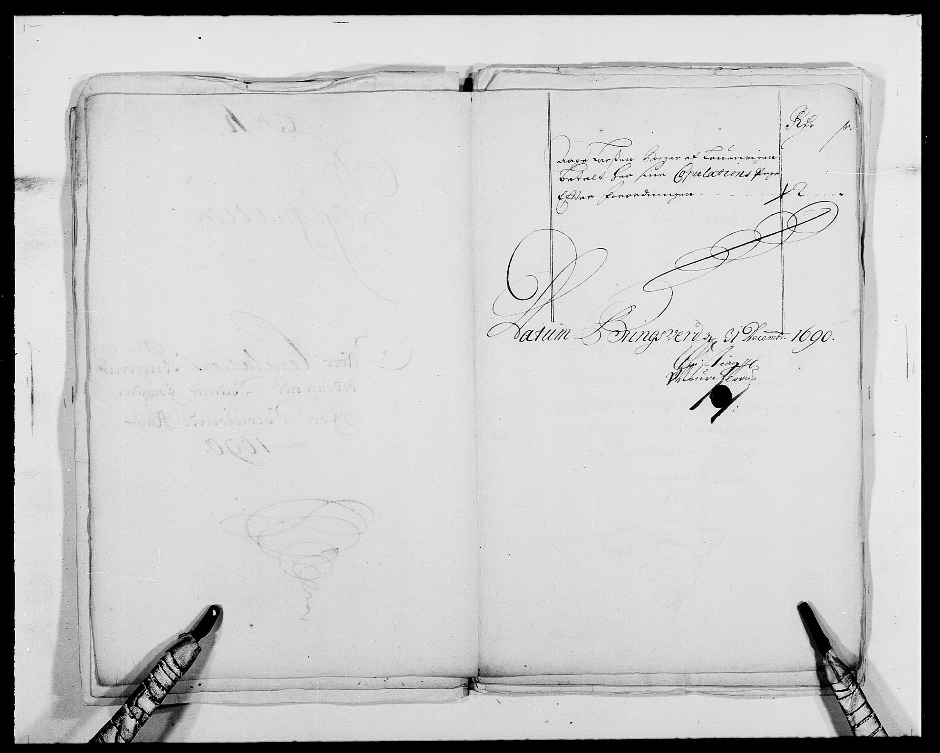 Rentekammeret inntil 1814, Reviderte regnskaper, Fogderegnskap, AV/RA-EA-4092/R39/L2310: Fogderegnskap Nedenes, 1690-1692, p. 262