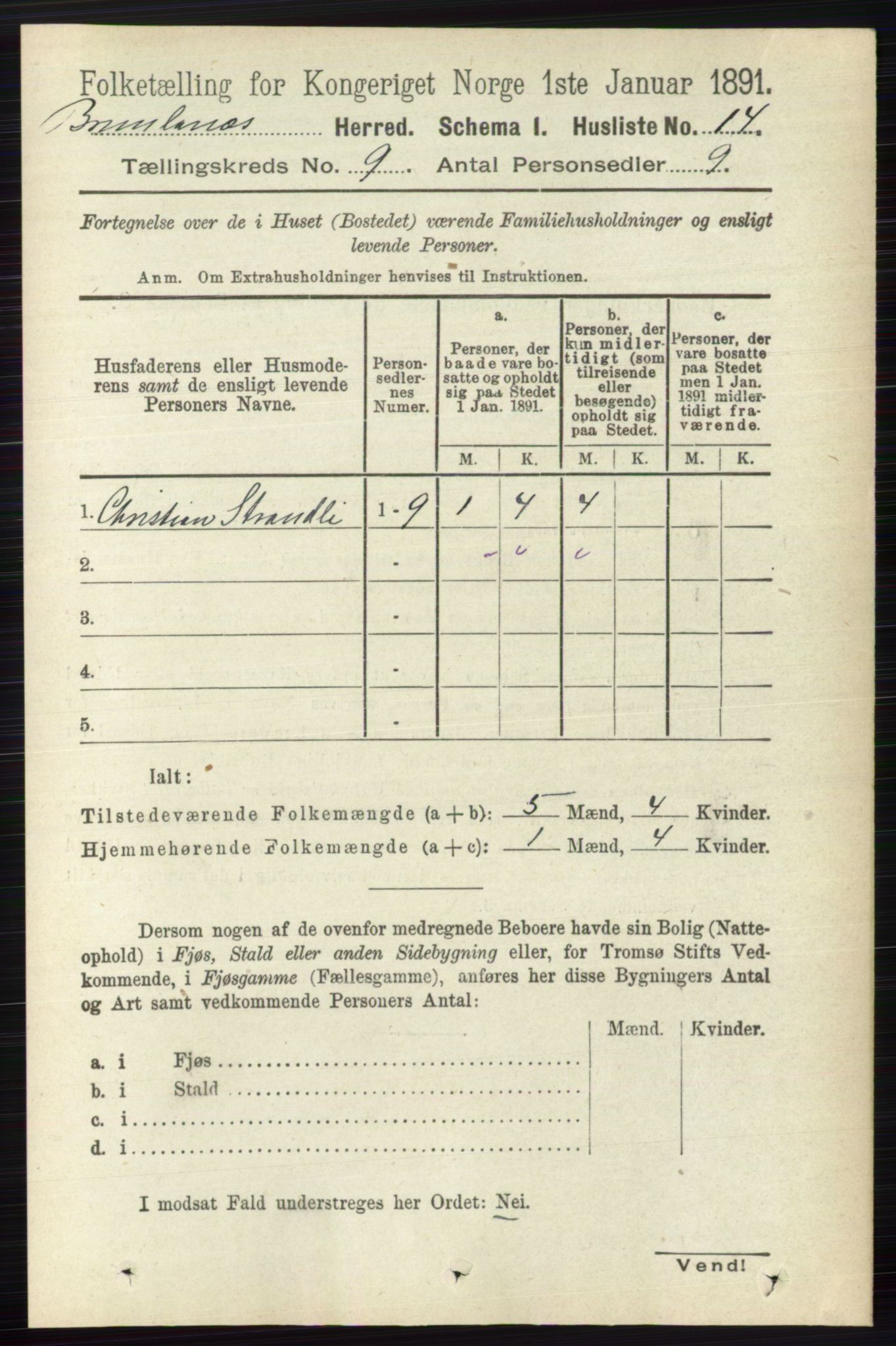 RA, 1891 census for 0726 Brunlanes, 1891, p. 4034