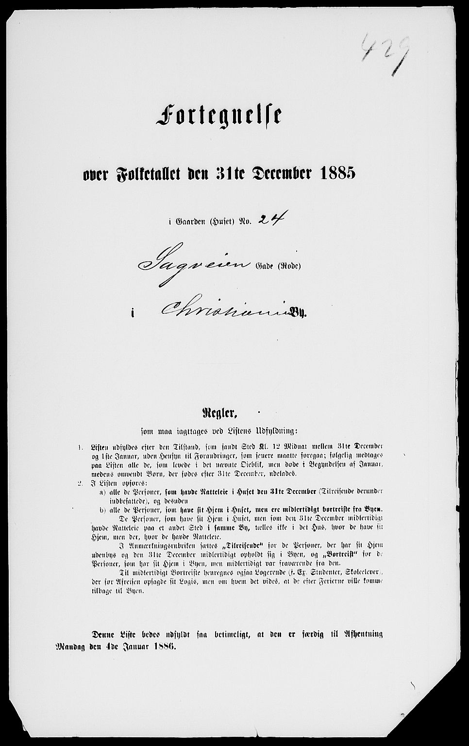 RA, 1885 census for 0301 Kristiania, 1885, p. 6689