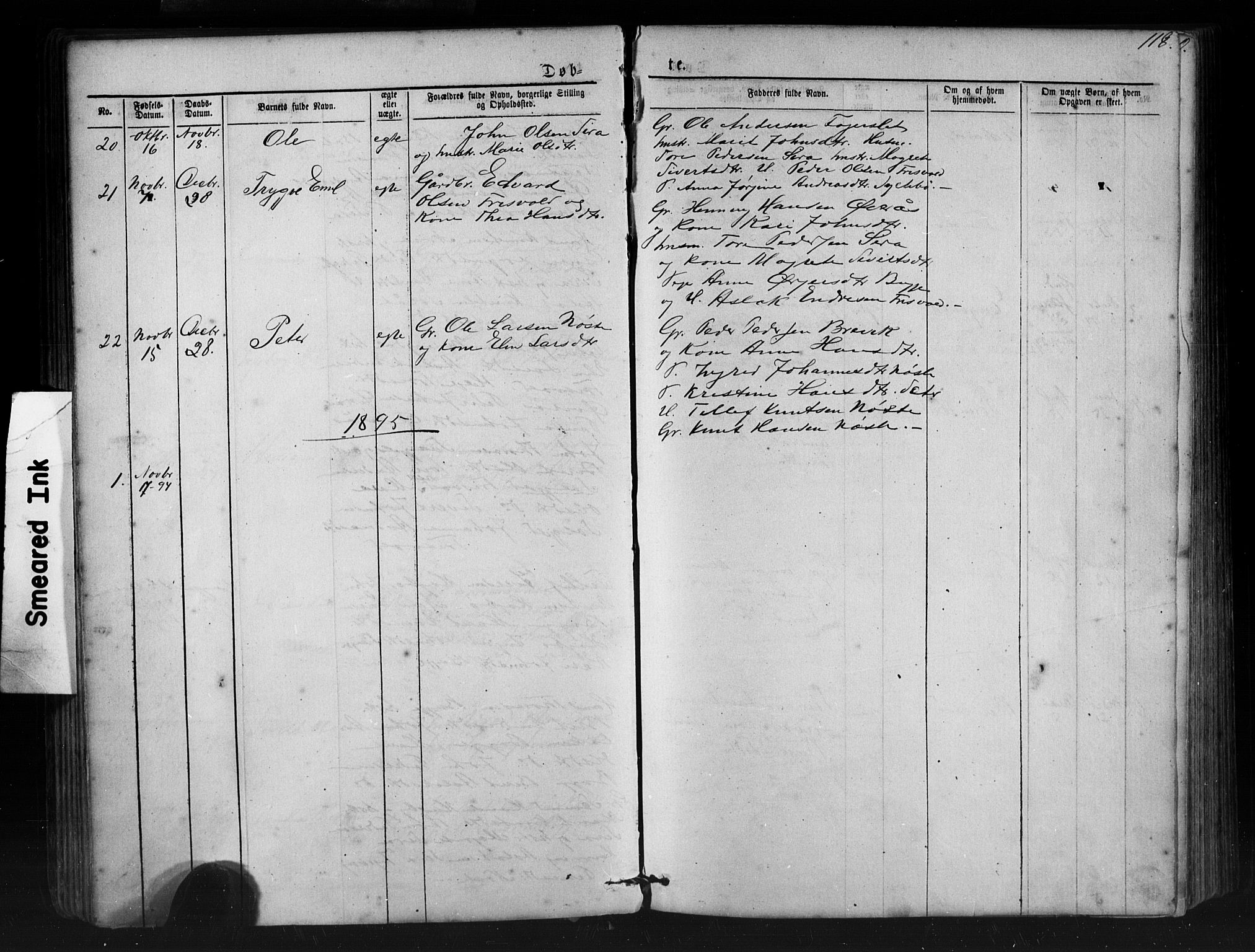 Ministerialprotokoller, klokkerbøker og fødselsregistre - Møre og Romsdal, SAT/A-1454/552/L0638: Parish register (copy) no. 552C01, 1867-1902, p. 118