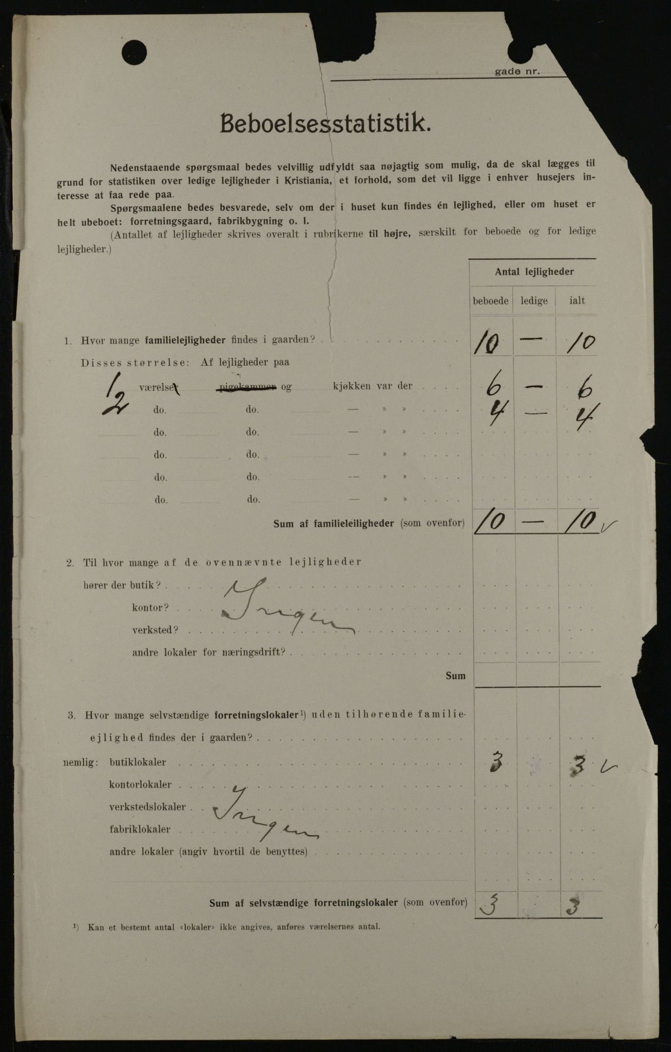 OBA, Municipal Census 1908 for Kristiania, 1908, p. 30716