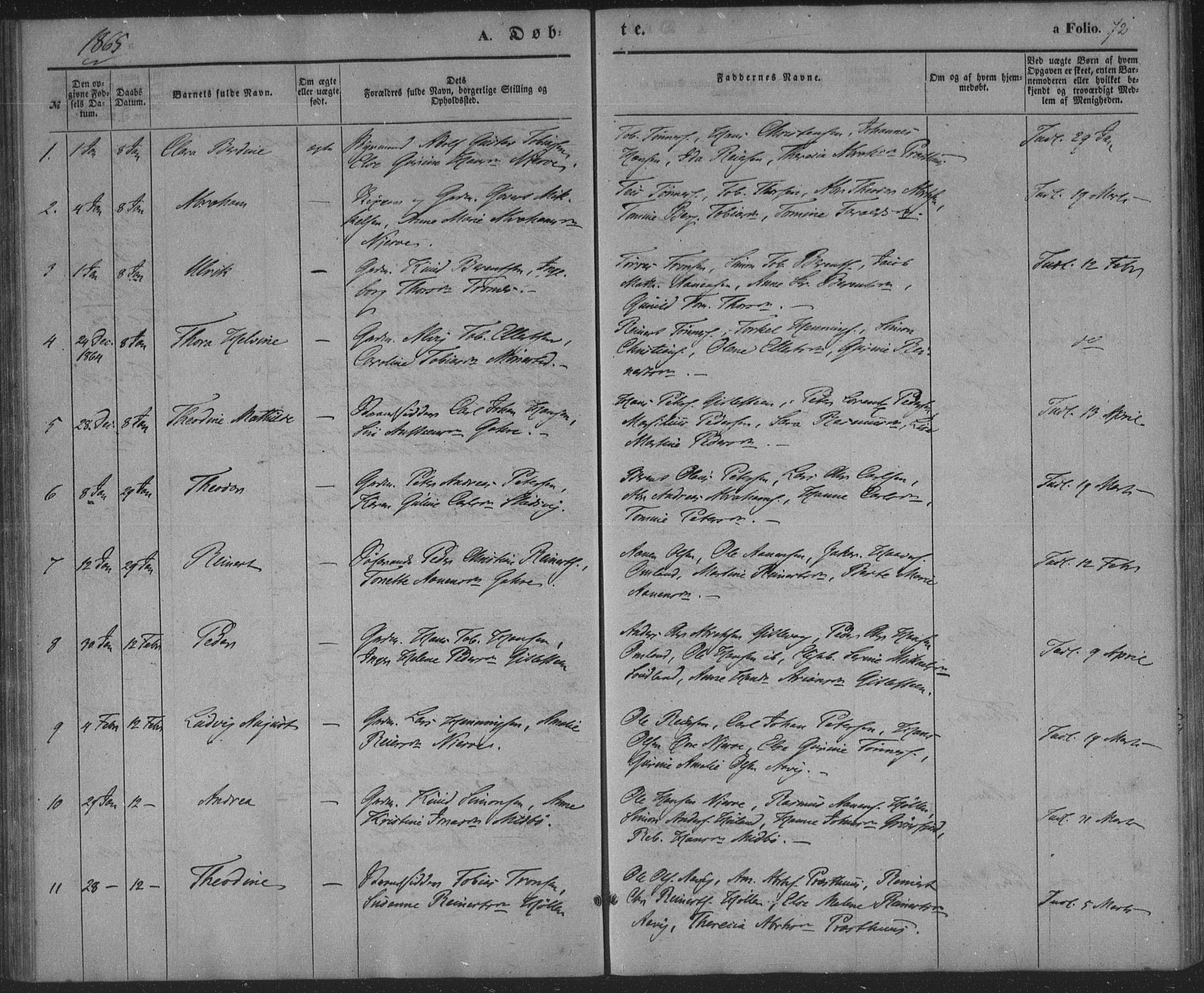 Sør-Audnedal sokneprestkontor, AV/SAK-1111-0039/F/Fa/Faa/L0002: Parish register (official) no. A 2, 1848-1867, p. 72