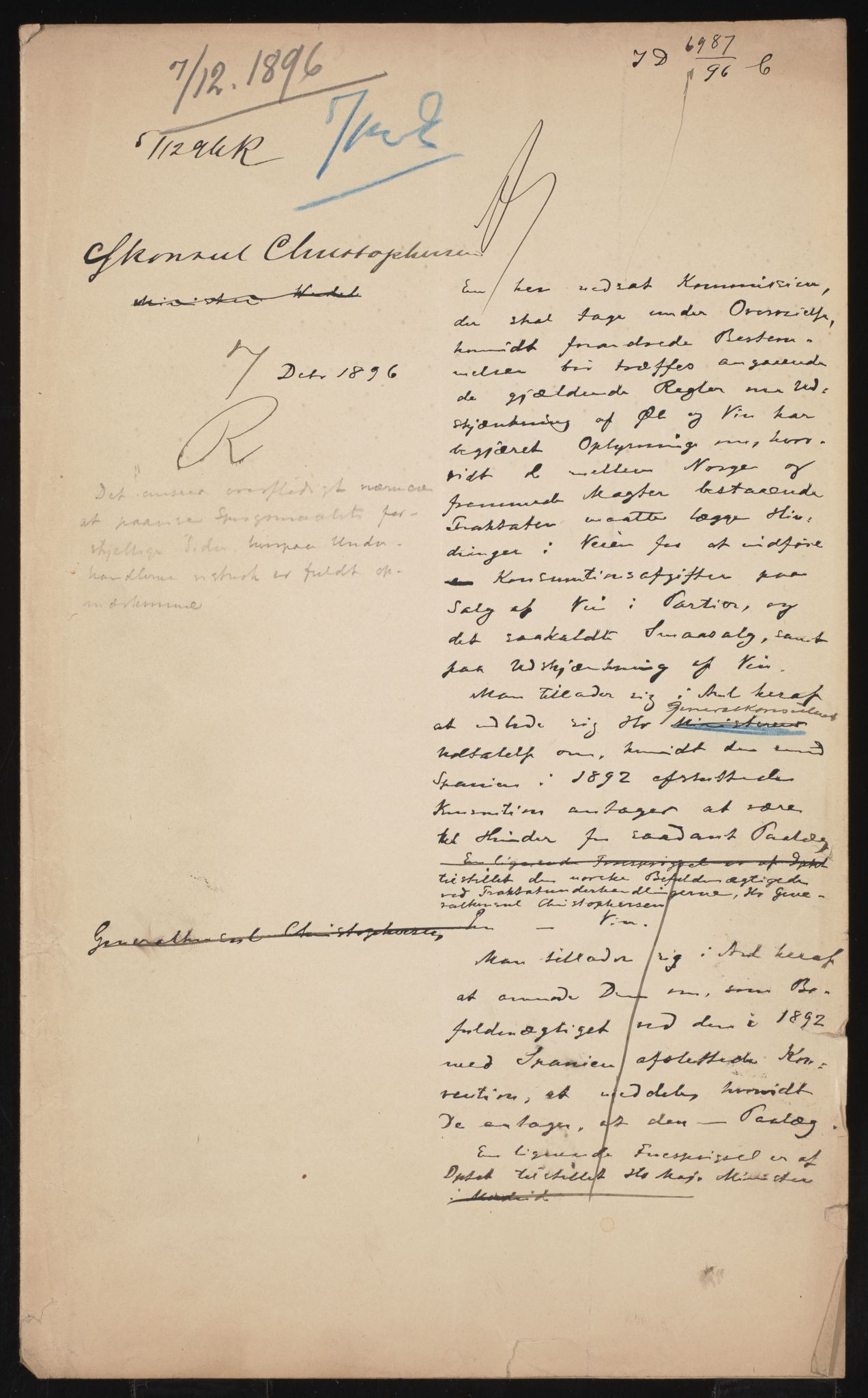 Utenriksdepartementet, AV/RA-S-2259, 1873-1919, p. 12