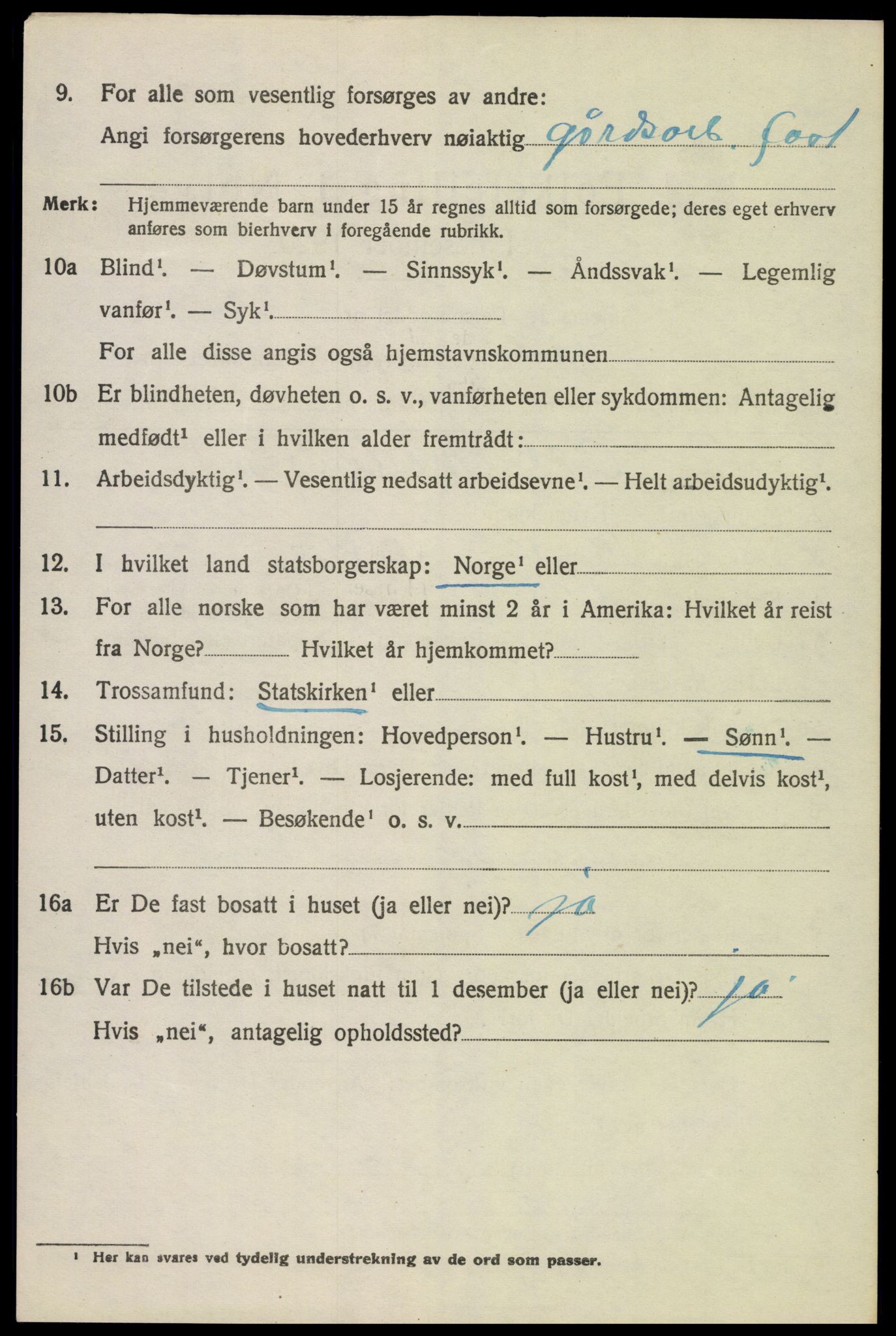 SAH, 1920 census for Vang (Hedmark), 1920, p. 15760