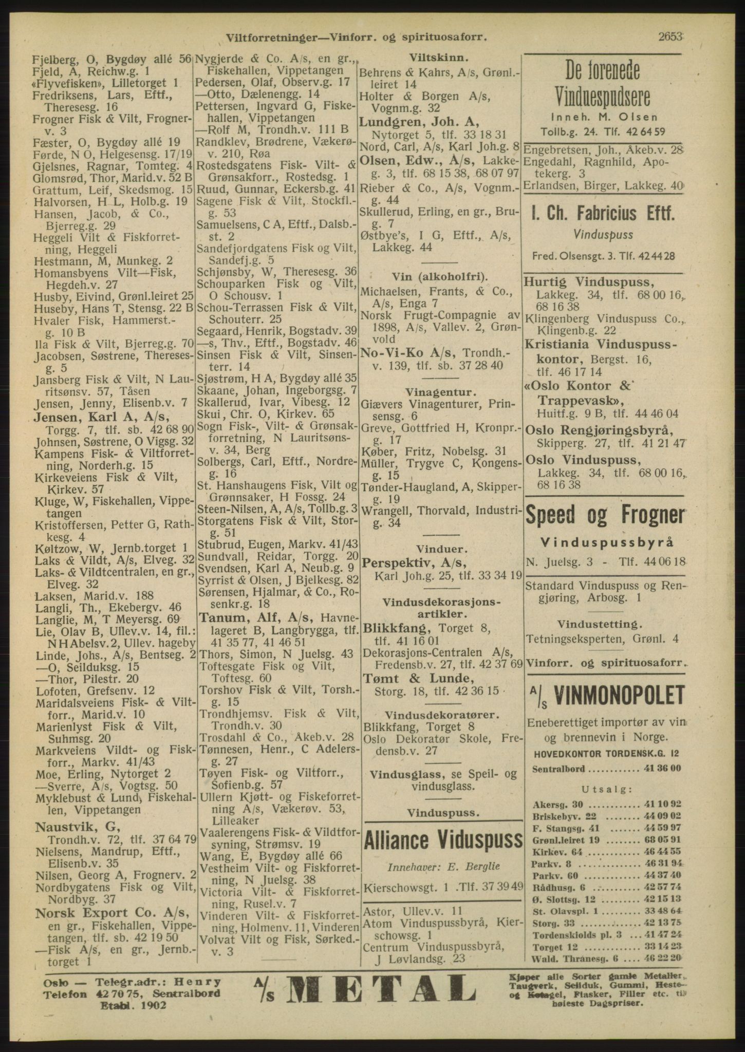 Kristiania/Oslo adressebok, PUBL/-, 1948, p. 2653