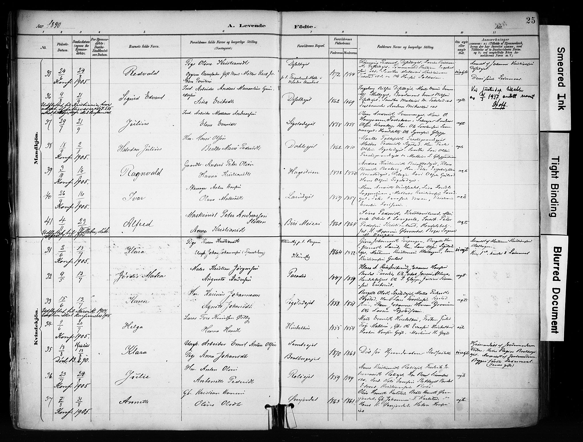 Biri prestekontor, AV/SAH-PREST-096/H/Ha/Haa/L0009: Parish register (official) no. 9, 1887-1900, p. 25