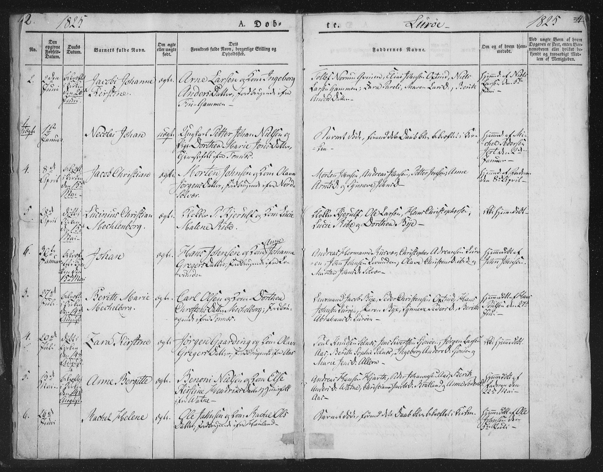 Ministerialprotokoller, klokkerbøker og fødselsregistre - Nordland, SAT/A-1459/839/L0565: Parish register (official) no. 839A02, 1825-1862, p. 2