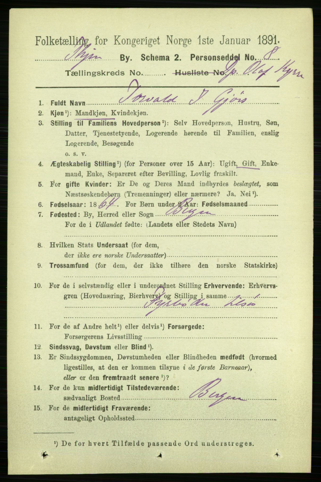 RA, 1891 census for 1601 Trondheim, 1891, p. 28549