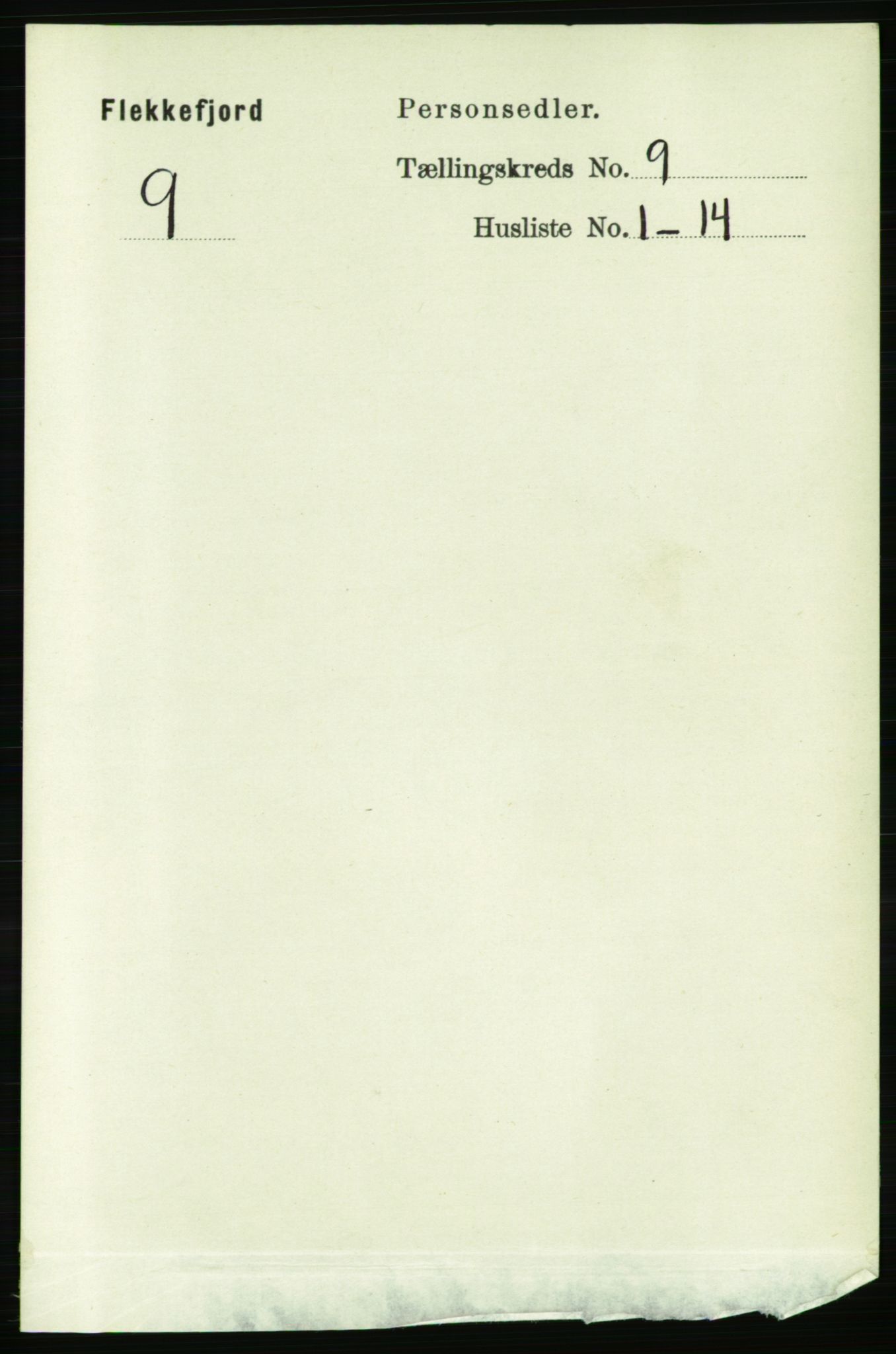 RA, 1891 census for 1004 Flekkefjord, 1891, p. 1454