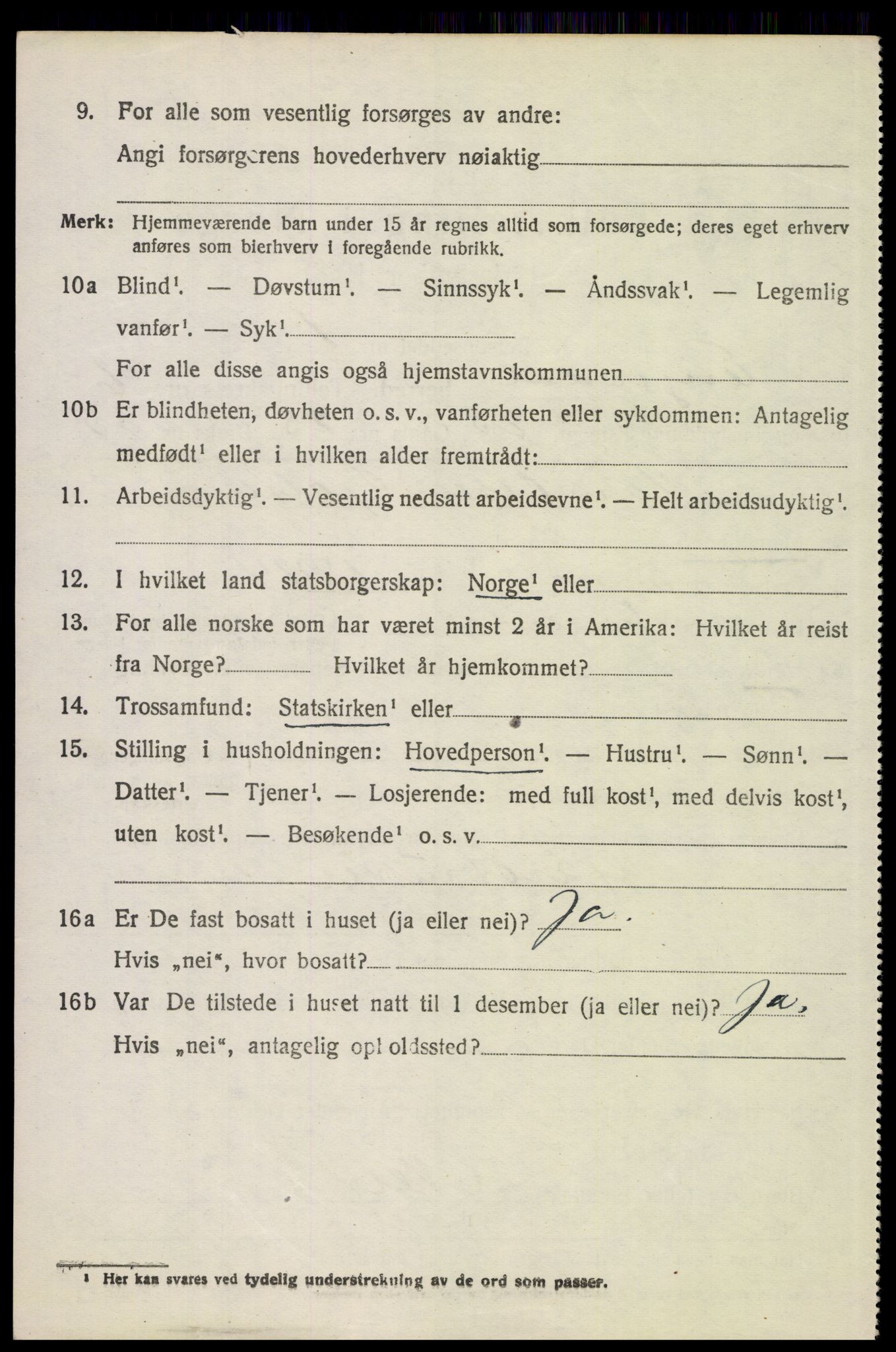 SAH, 1920 census for Engerdal, 1920, p. 2936