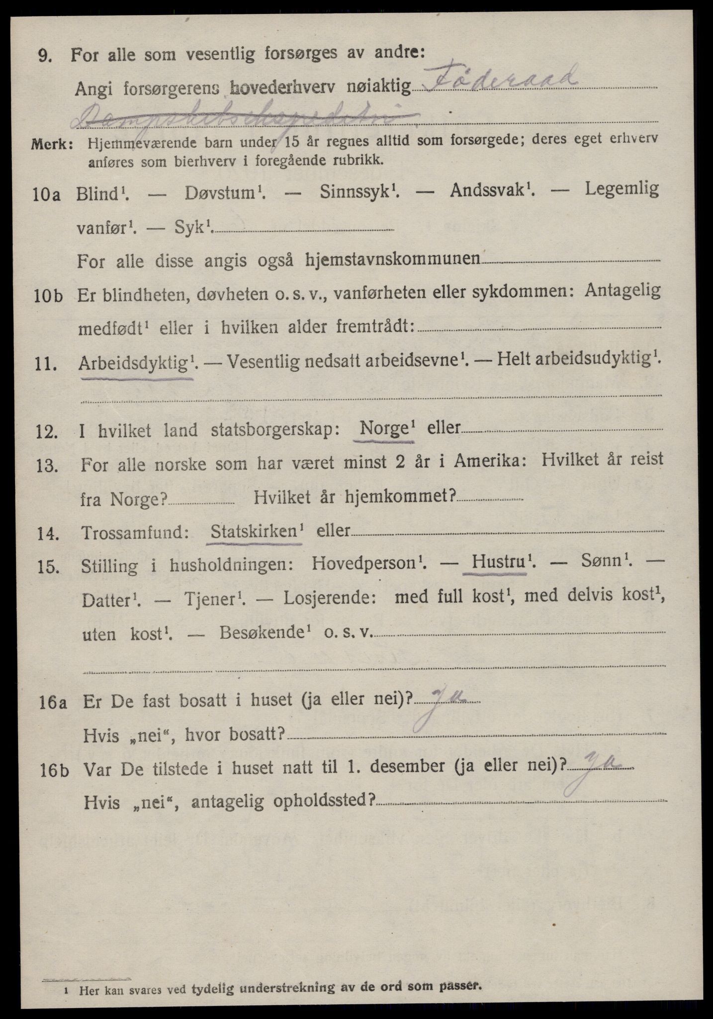 SAT, 1920 census for Haram, 1920, p. 3240