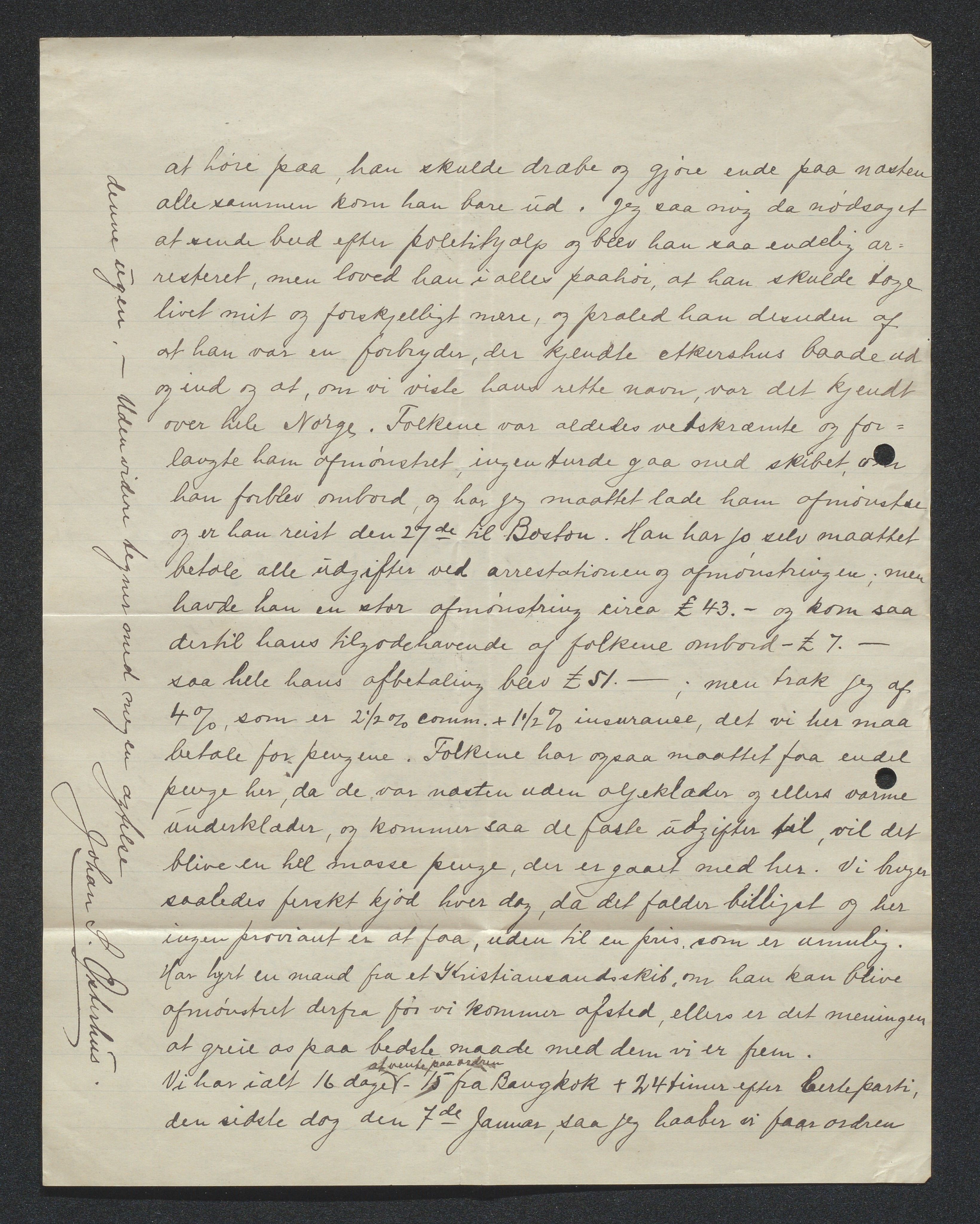 O. Terjesens rederi, AAKS/PA-2525/E/E01/L0013: Korrespondanse, 1904-1905