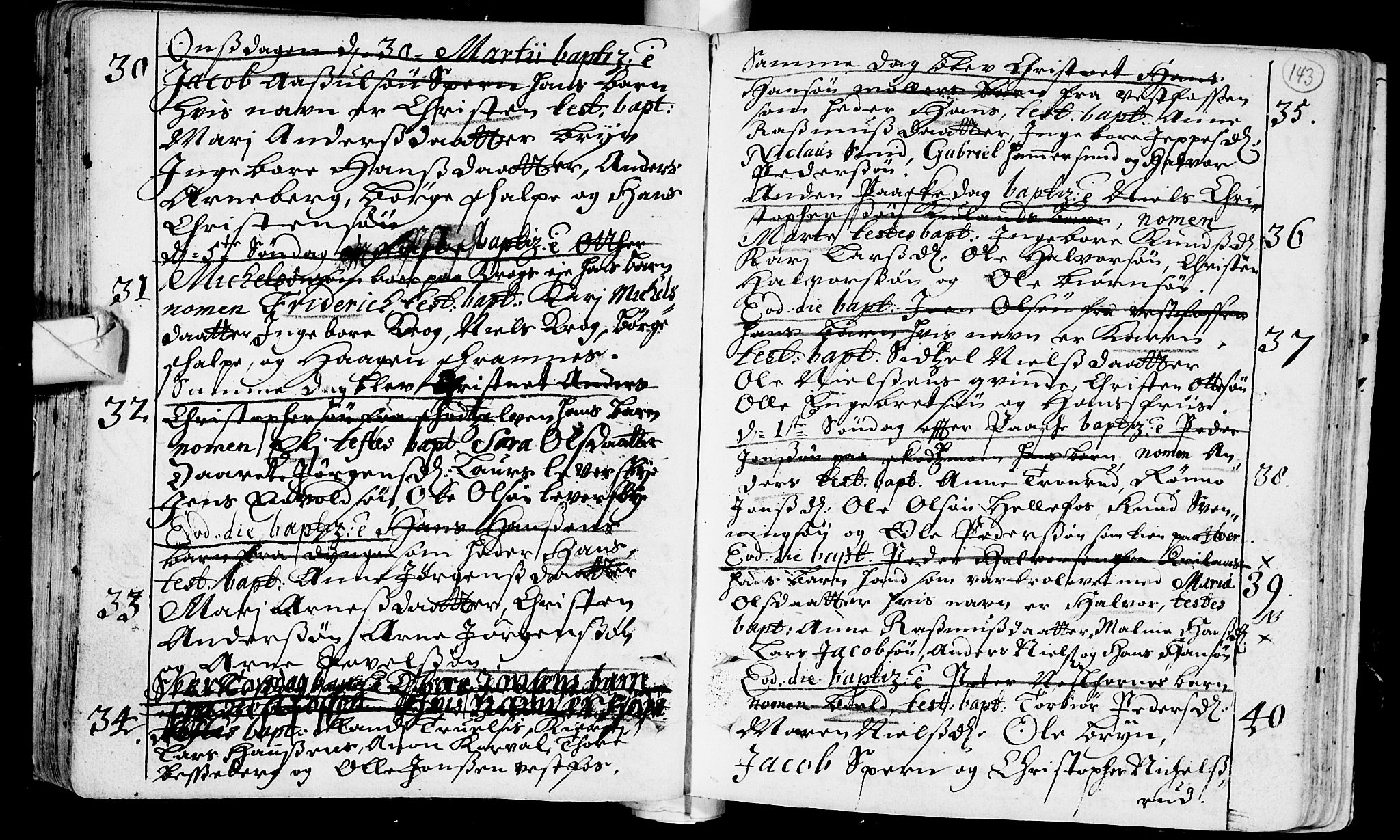 Eiker kirkebøker, AV/SAKO-A-4/F/Fa/L0002: Parish register (official) no. I 2, 1705-1724, p. 143