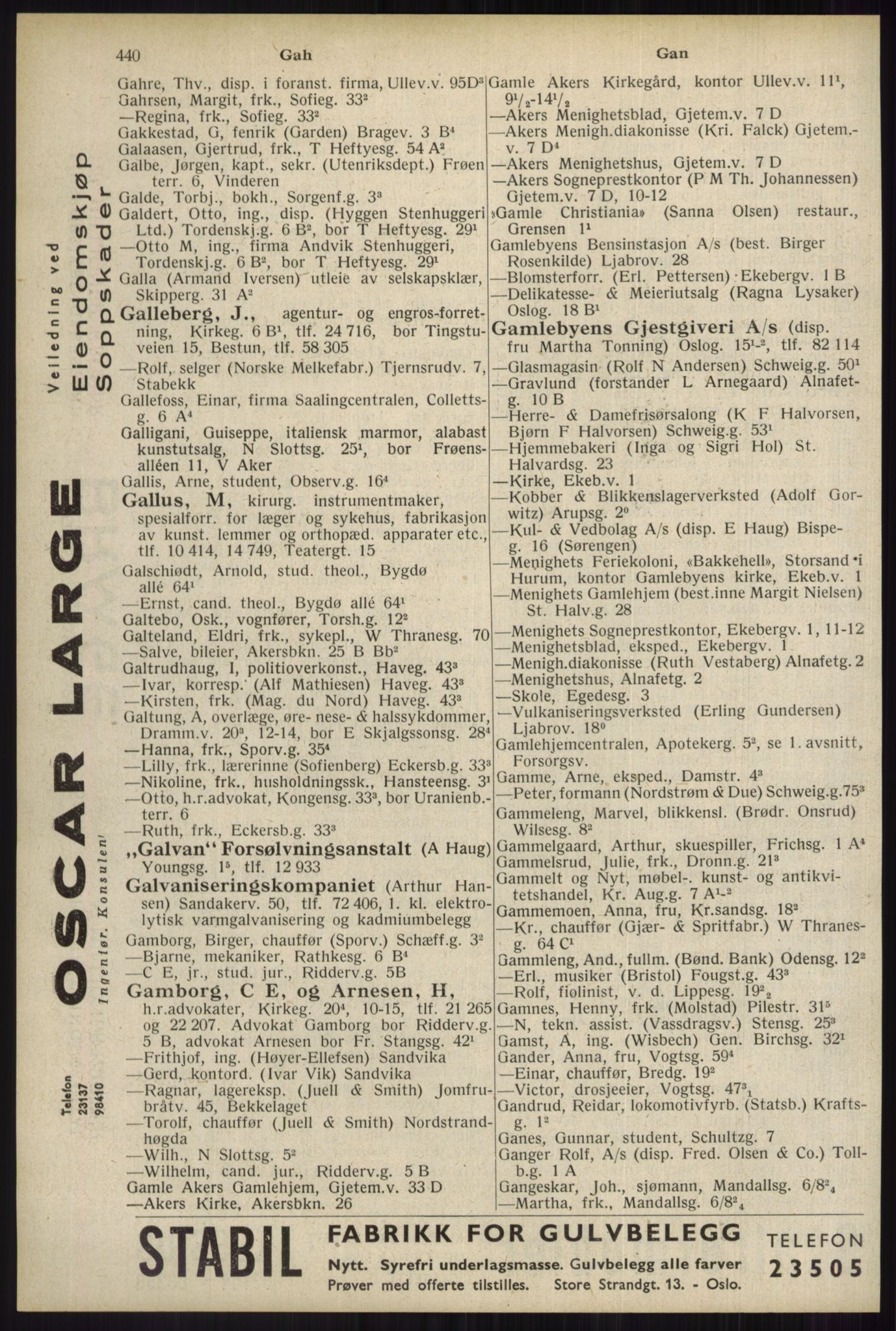 Kristiania/Oslo adressebok, PUBL/-, 1934, p. 440