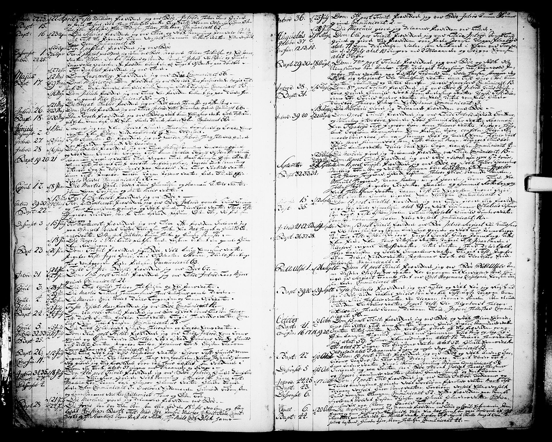 Bø kirkebøker, SAKO/A-257/F/Fa/L0003: Parish register (official) no. 3, 1733-1748, p. 5