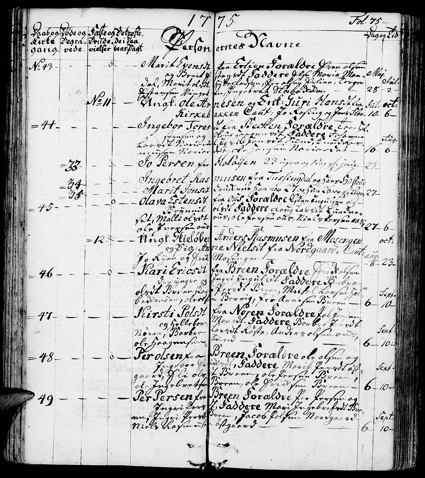 Tolga prestekontor, AV/SAH-PREST-062/K/L0002: Parish register (official) no. 2, 1768-1786, p. 75