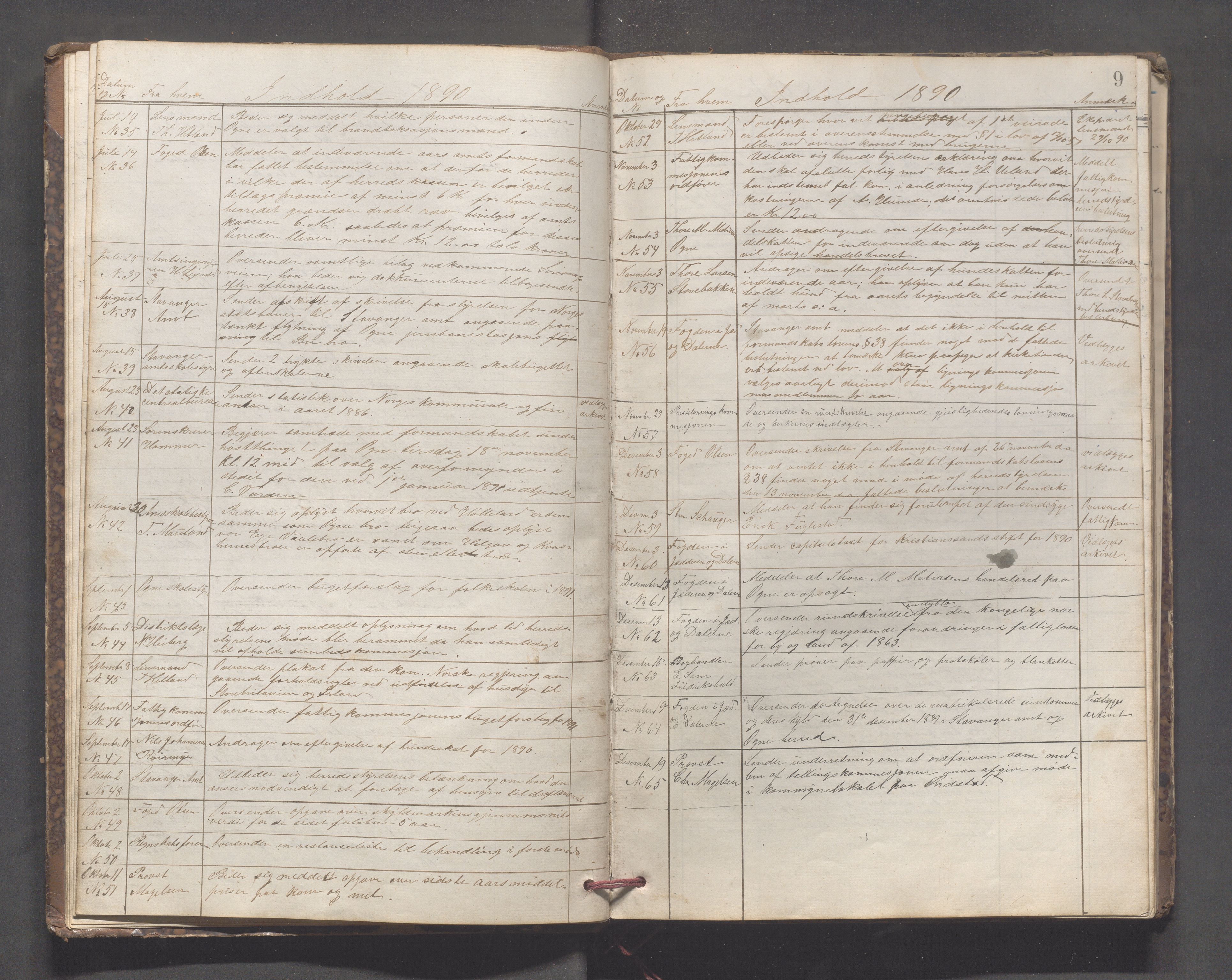 Ogna kommune- Formannskapet, IKAR/K-100909/C/L0002: Journal, 1888-1921, p. 9