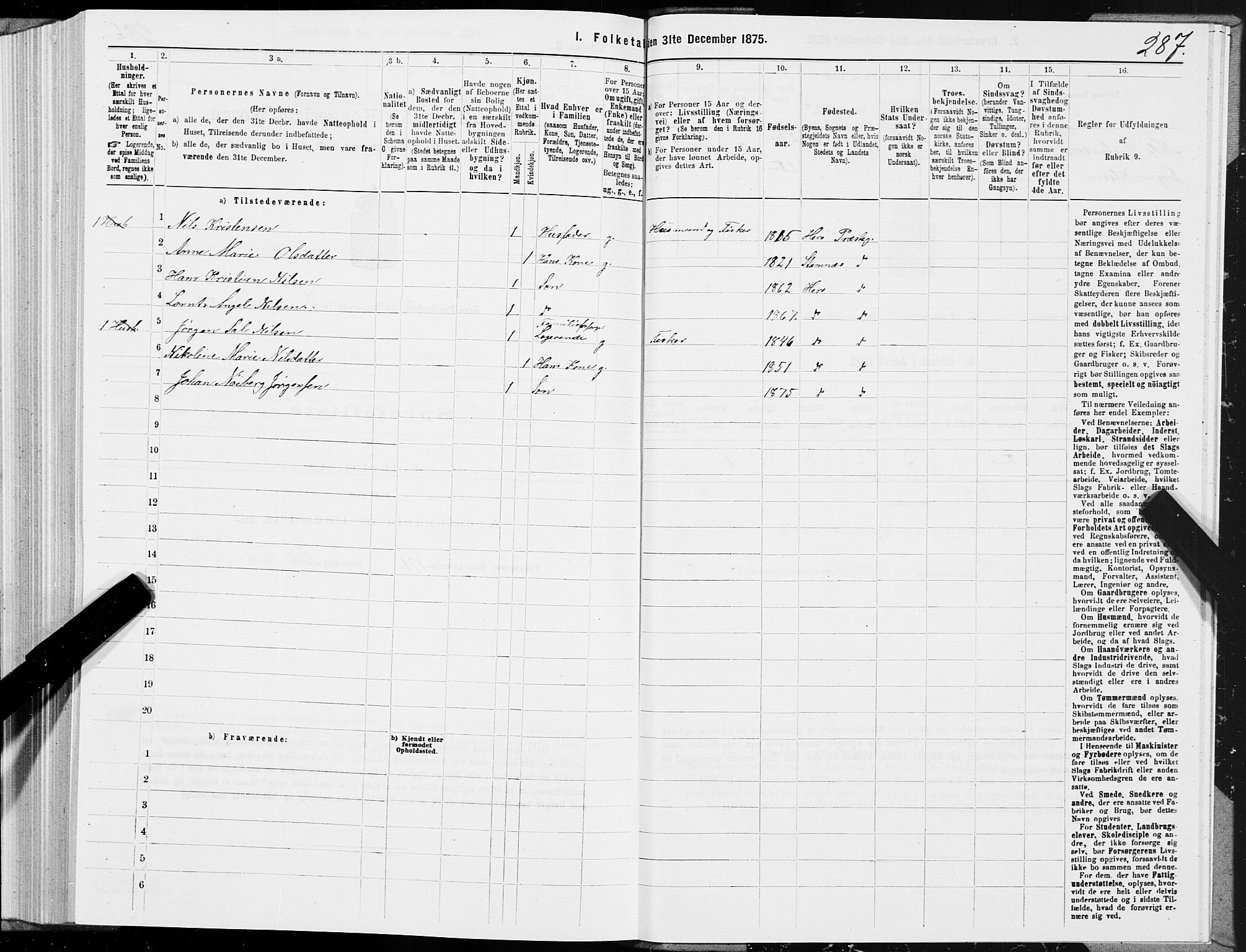 SAT, 1875 census for 1818P Herøy, 1875, p. 2287