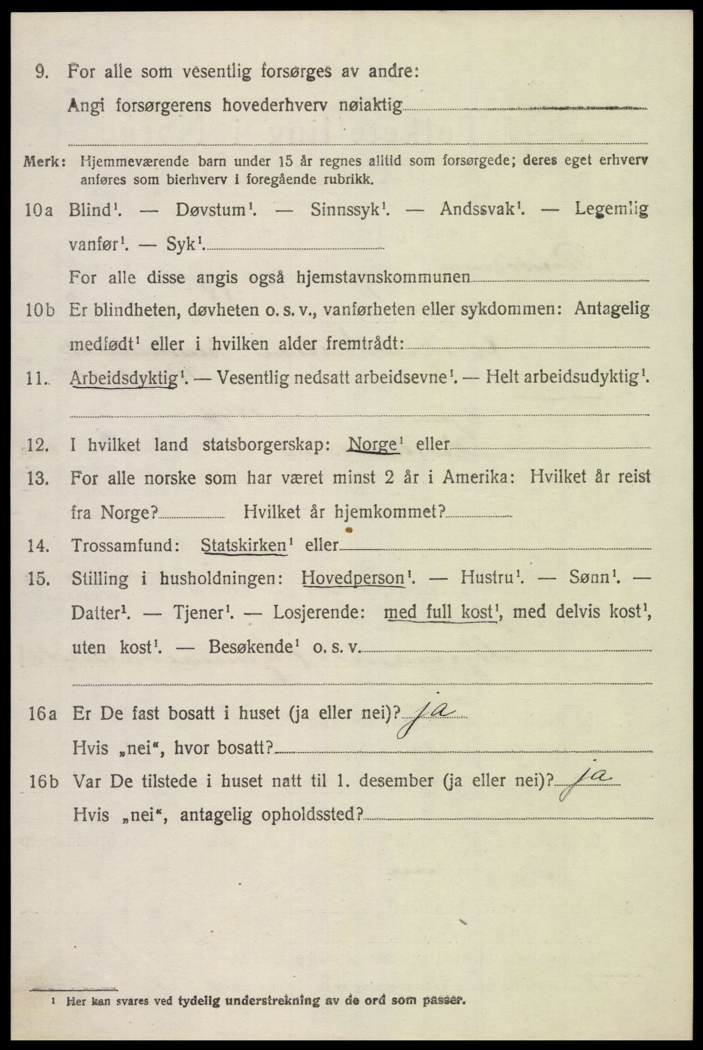 SAK, 1920 census for Randesund, 1920, p. 1789