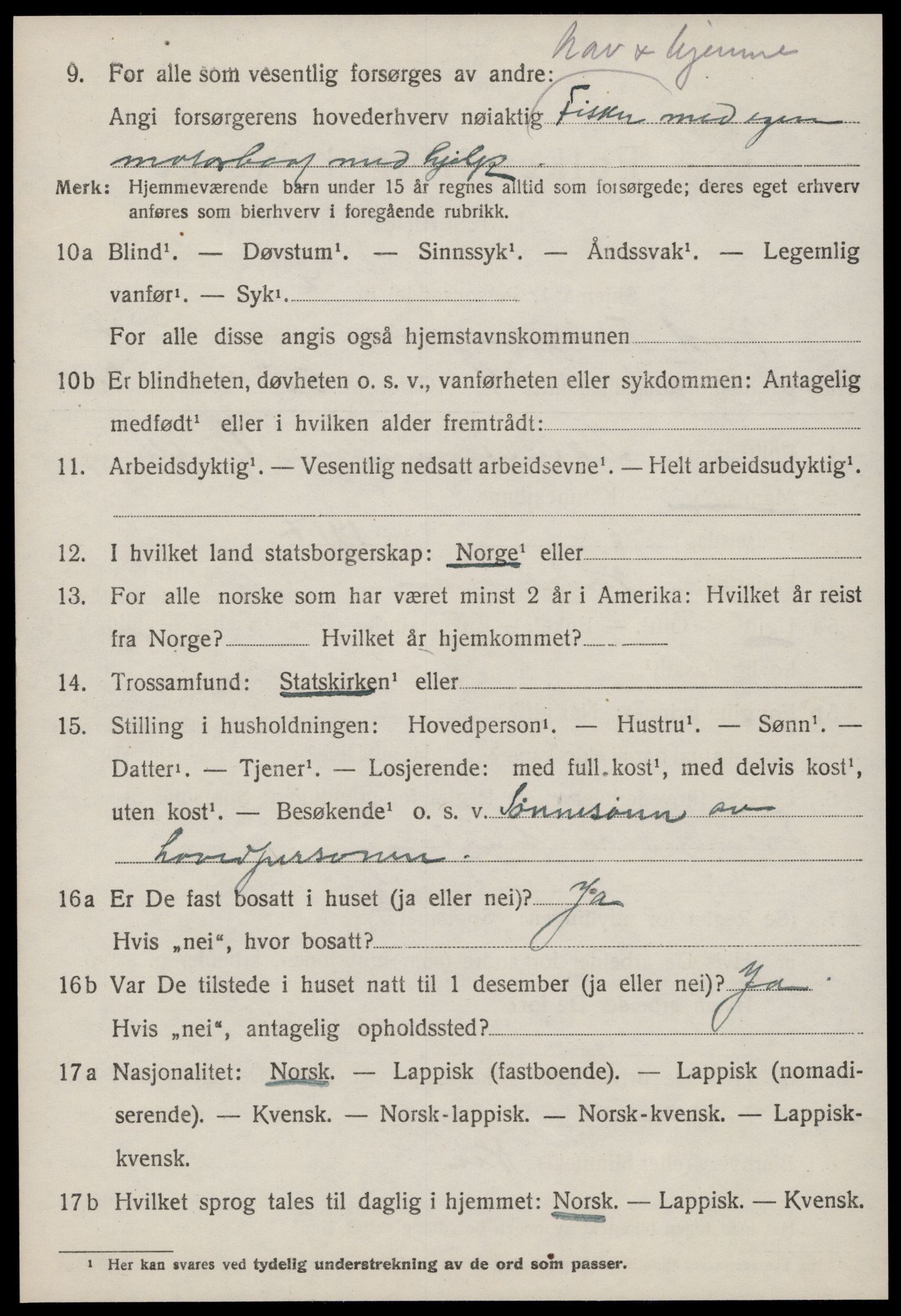 SAT, 1920 census for Nord-Frøya, 1920, p. 8530