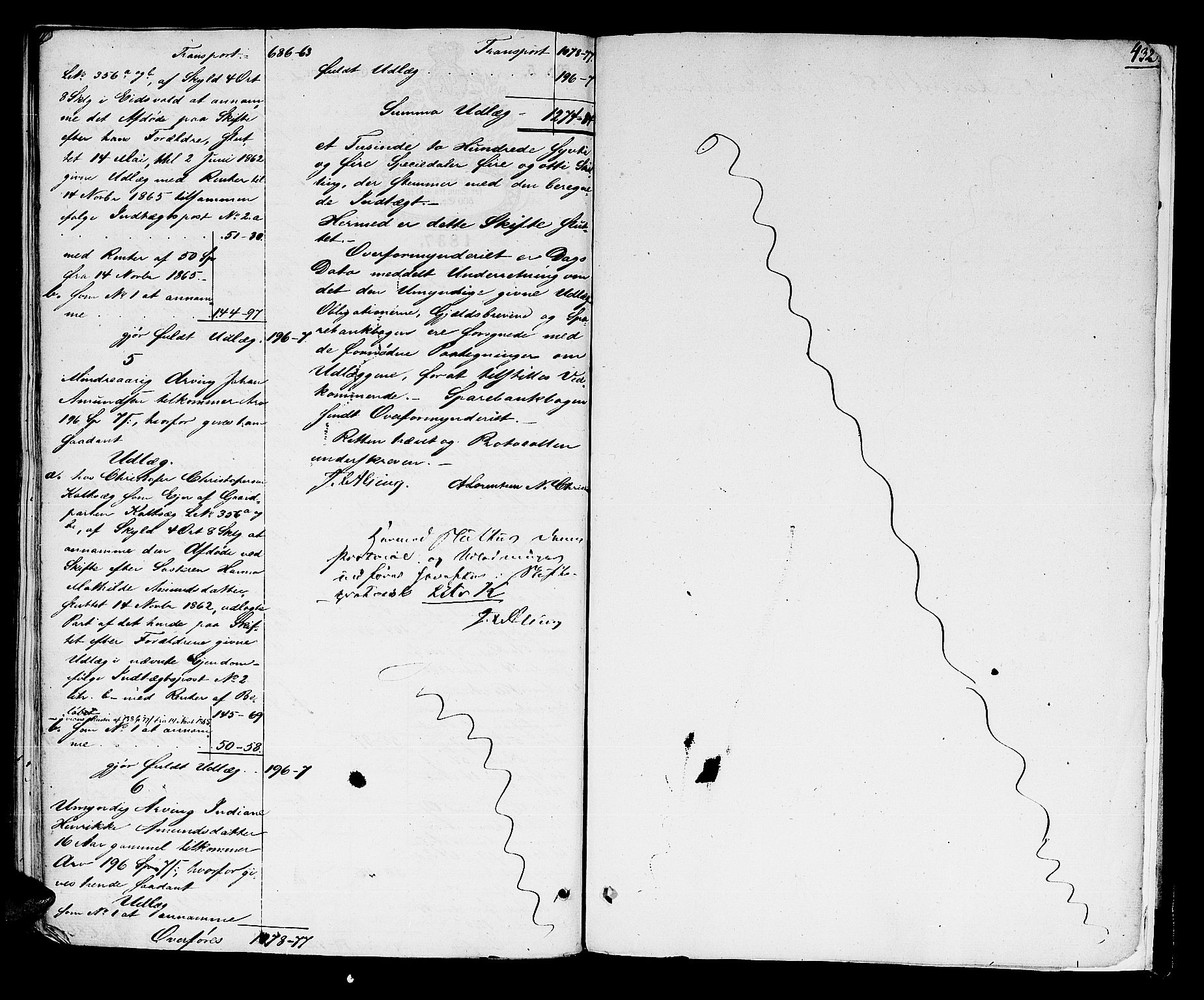 Øvre Romerike sorenskriveri, SAO/A-10649/H/Hb/L0025: Skifteprotokoll nr. 25, 1837-1865, p. 431b-432a