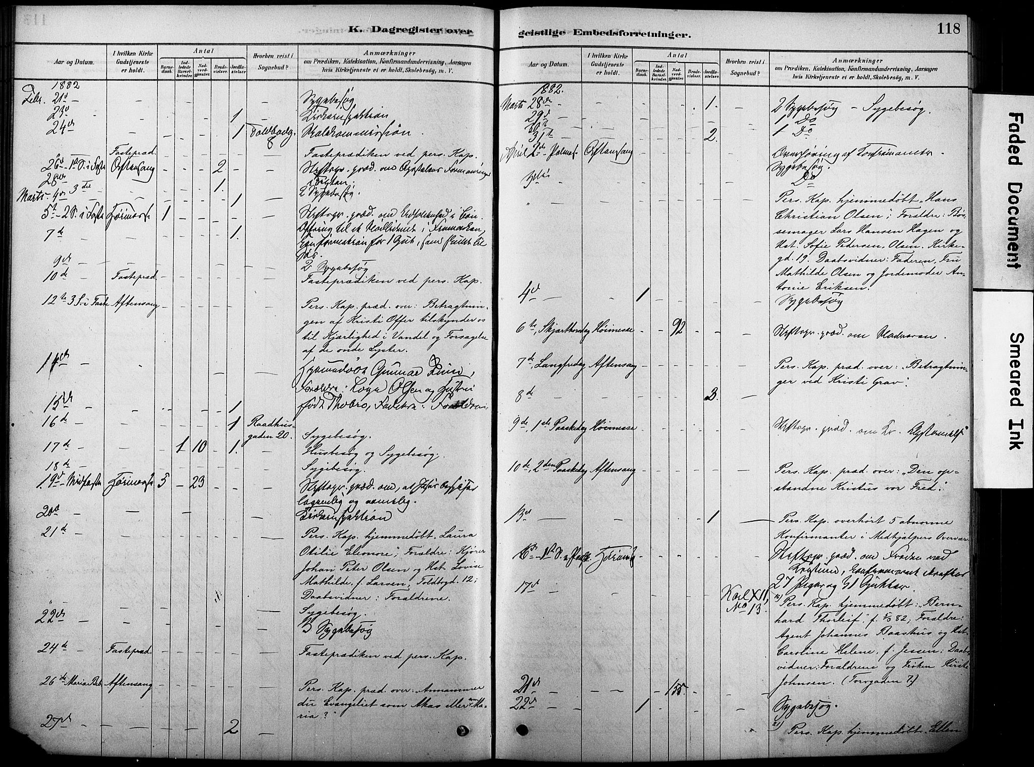 Oslo domkirke Kirkebøker, AV/SAO-A-10752/F/Fa/L0038: Parish register (official) no. 38, 1878-1921, p. 118