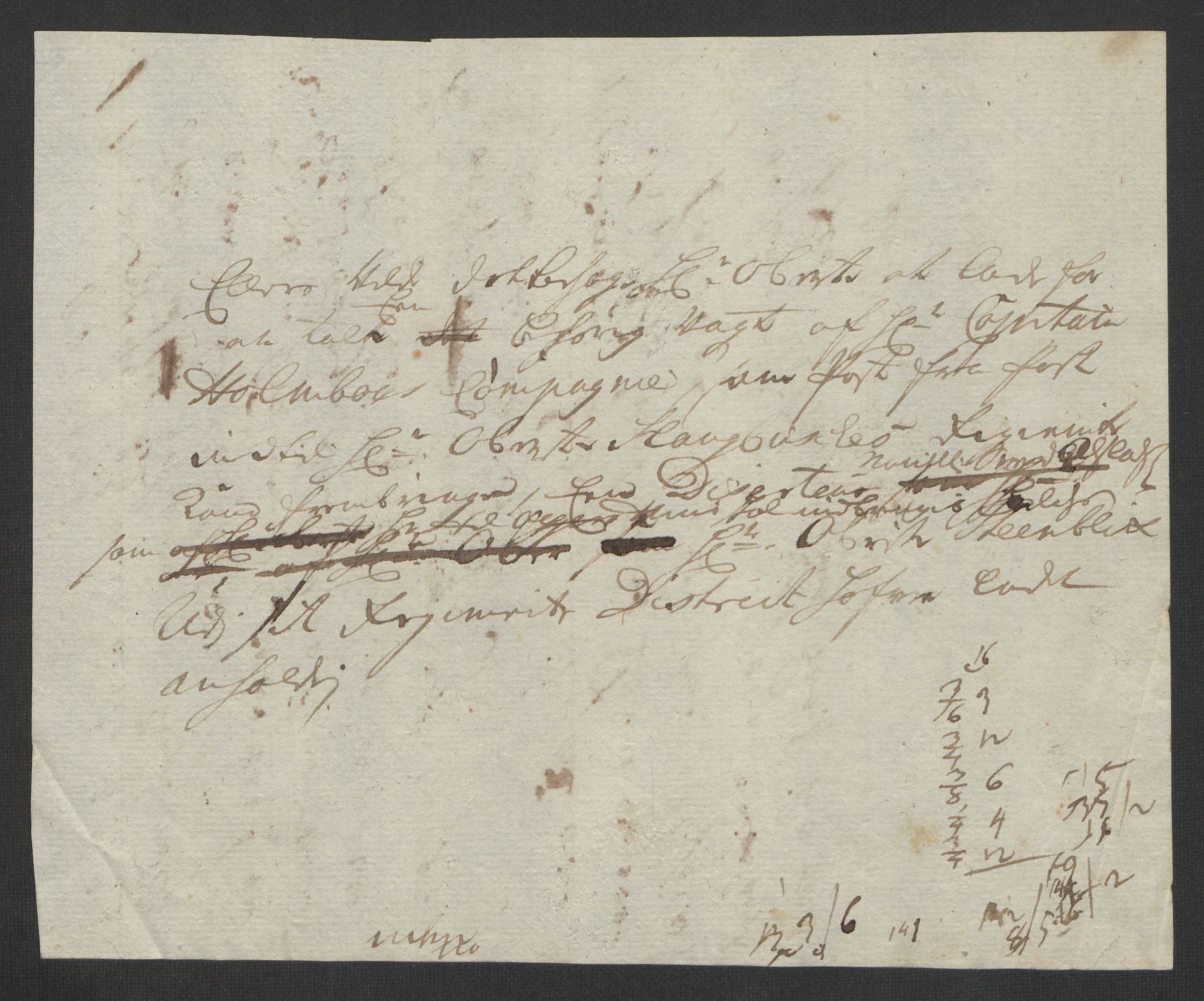 Kommanderende general (KG I) med Det norske krigsdirektorium, AV/RA-EA-5419/B/L0007: Kommanderende generals konsepter, 1722-1723, p. 167