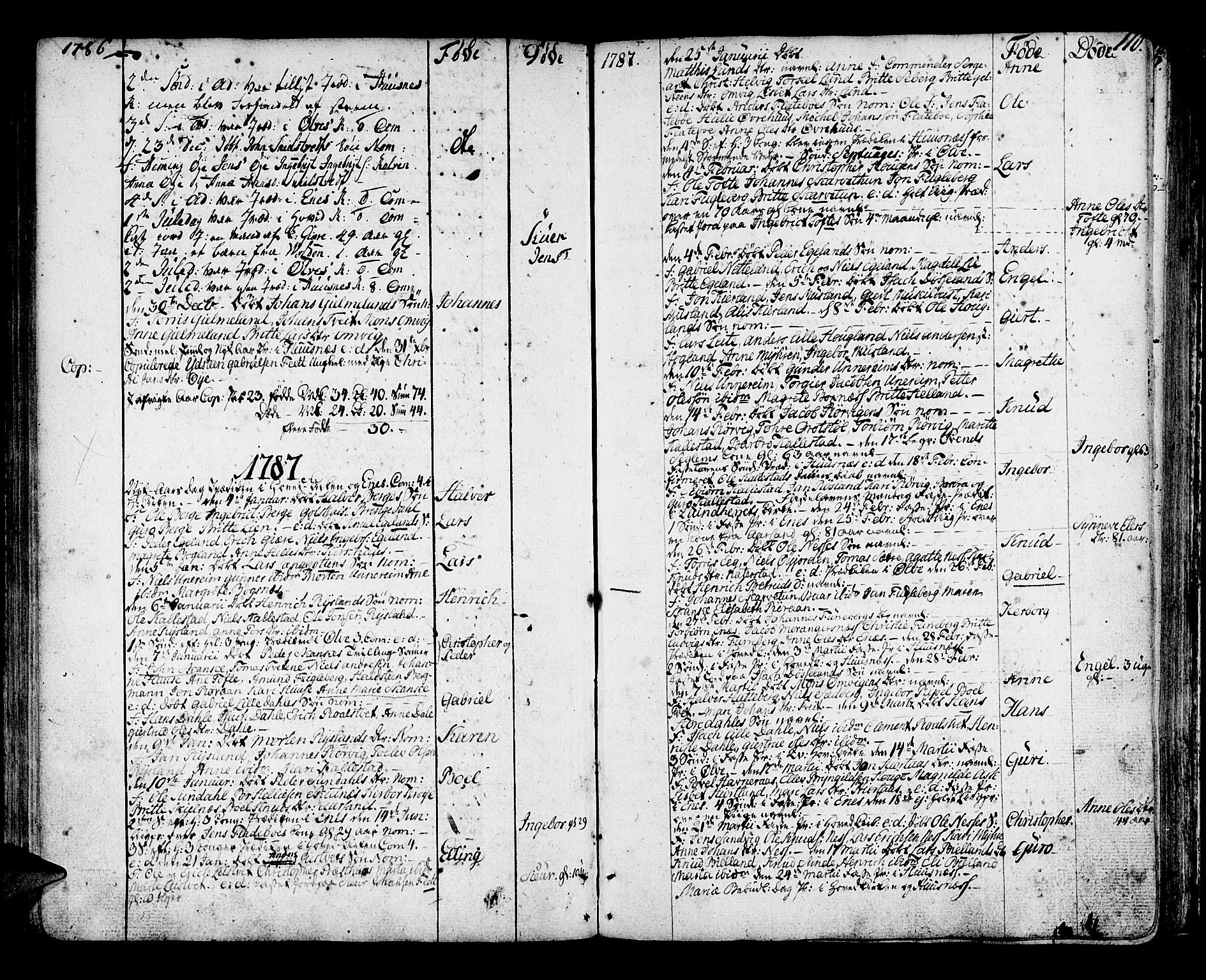 Kvinnherad sokneprestembete, SAB/A-76401/H/Haa: Parish register (official) no. A 4, 1778-1811, p. 110