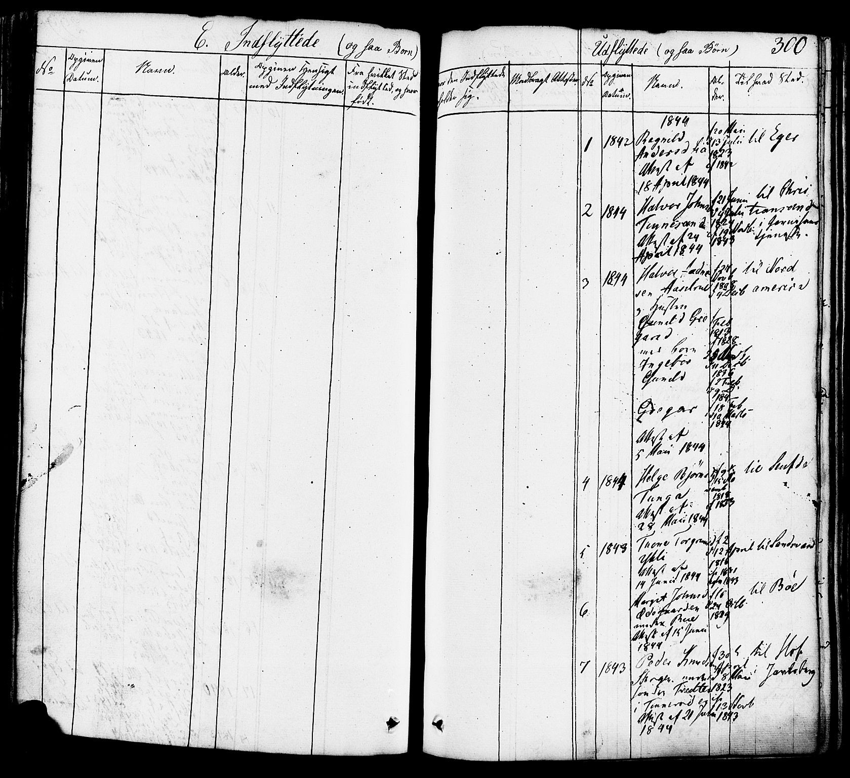 Heddal kirkebøker, SAKO/A-268/F/Fa/L0006: Parish register (official) no. I 6, 1837-1854, p. 300