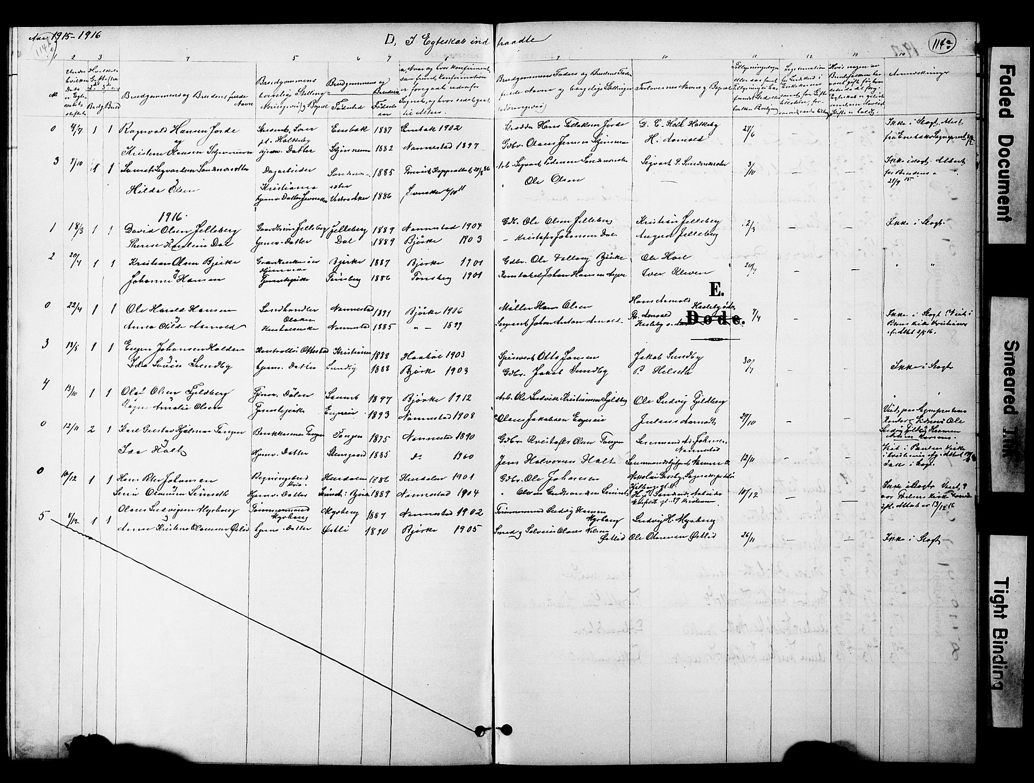 Nannestad prestekontor Kirkebøker, SAO/A-10414a/G/Gc/L0001: Parish register (copy) no. III 1, 1901-1916, p. 114b-114c