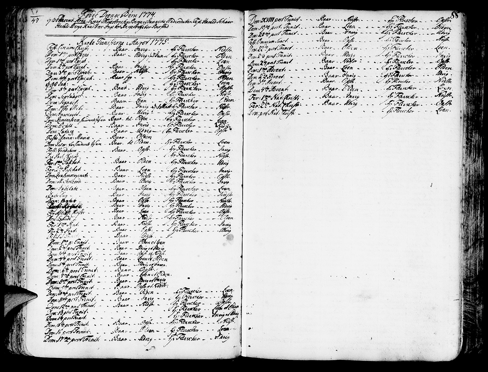 Innvik sokneprestembete, SAB/A-80501: Parish register (official) no. A 1, 1750-1816, p. 88