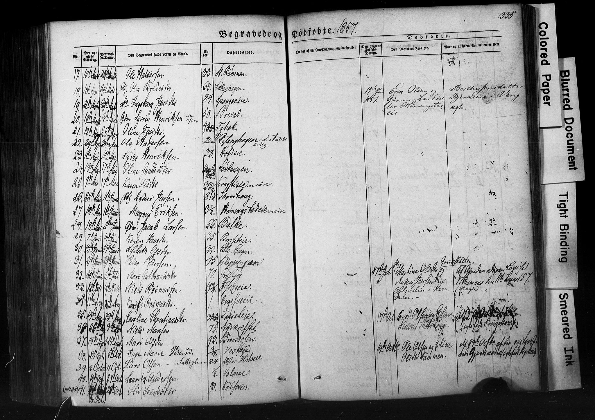 Løten prestekontor, AV/SAH-PREST-022/K/Ka/L0007: Parish register (official) no. 7, 1850-1859, p. 335