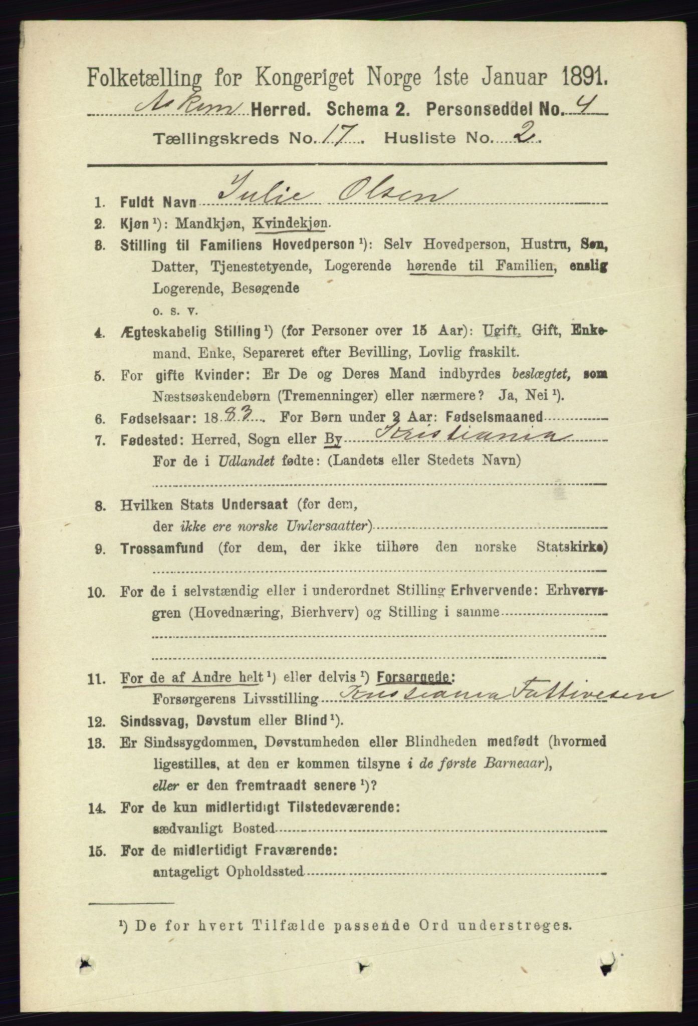 RA, 1891 census for 0124 Askim, 1891, p. 2864