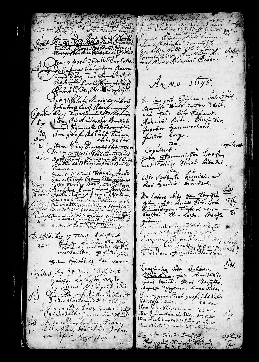 Os sokneprestembete, SAB/A-99929: Parish register (official) no. A 3, 1669-1760, p. 23